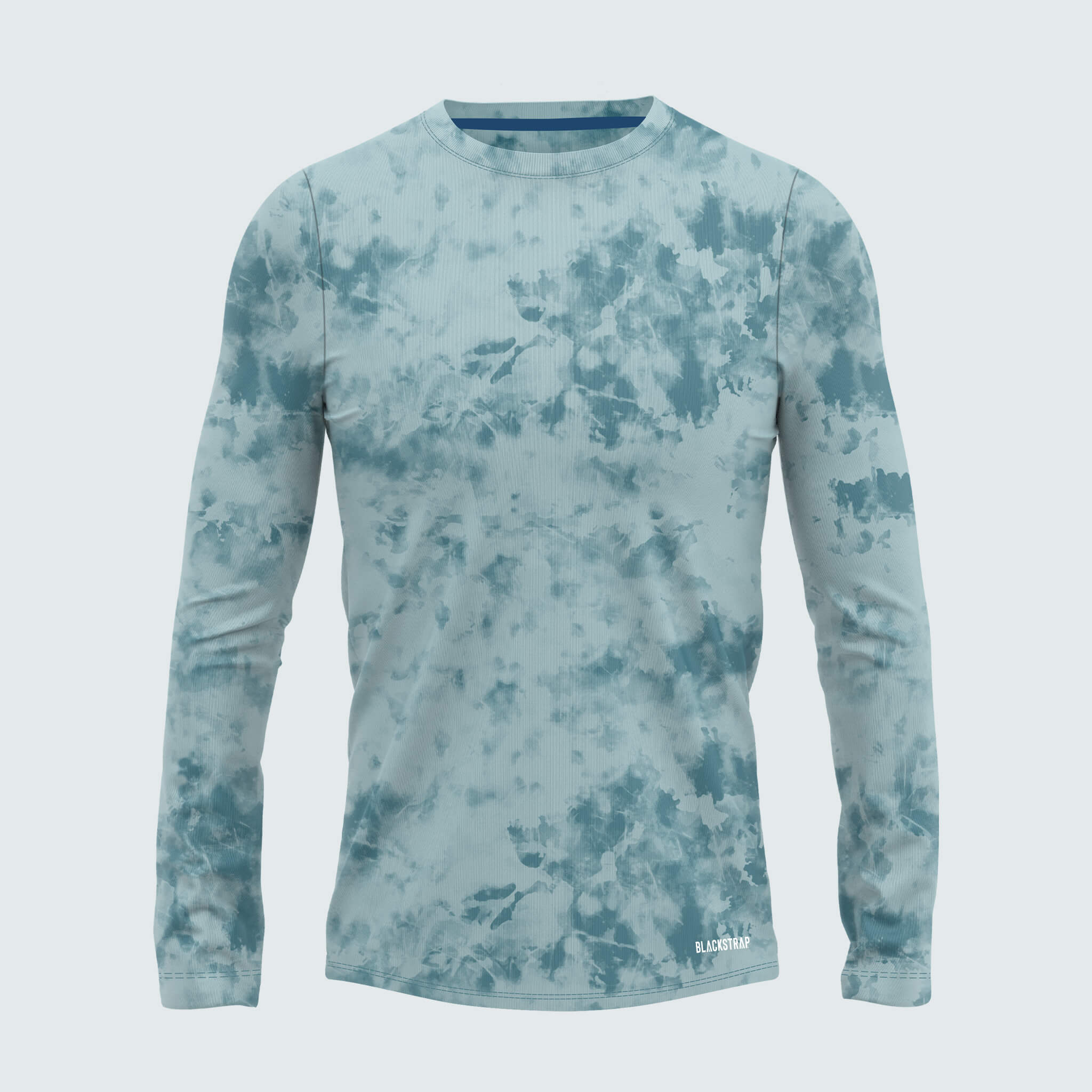 Big Kids' Brackish Crewneck Long Sleeve BlackStrap #color_tie-dye-juniper