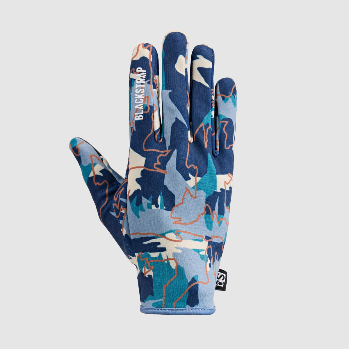 BlackStrap Baseliner Glove liner back hand #color_badlands deschutes