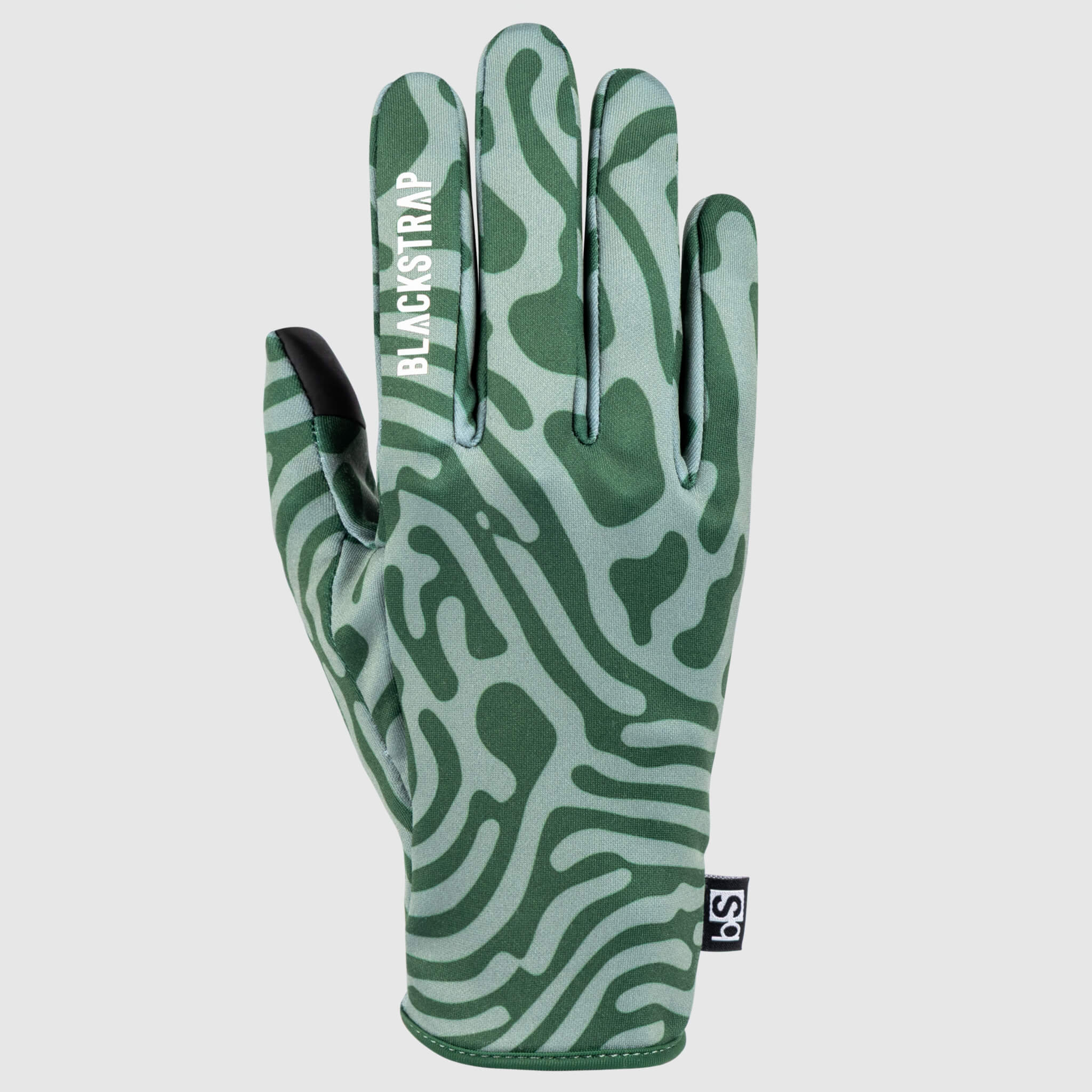 BlackStrap Baseliner Glove liner back hand#color_inprint obsidian
