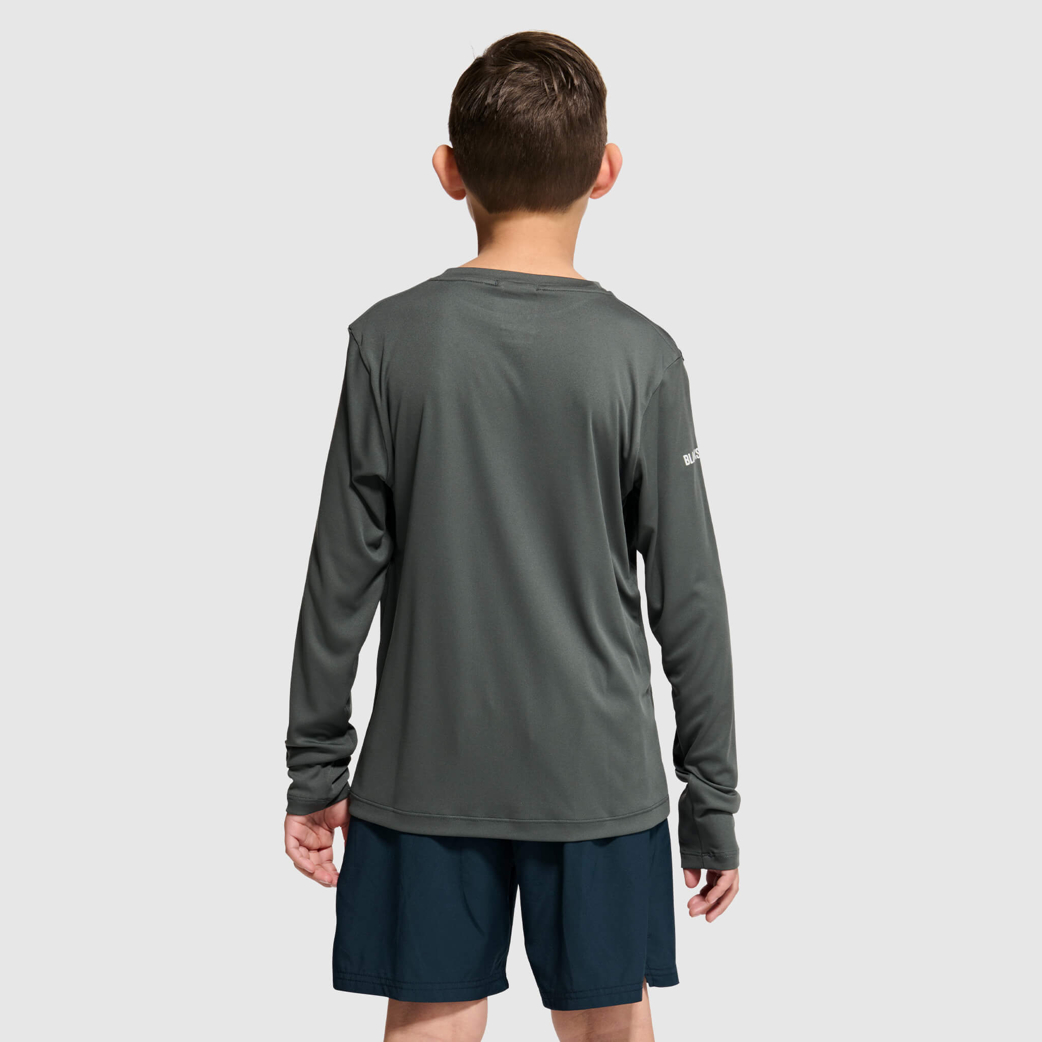 Big Kids' Brackish Crewneck Long Sleeve BlackStrap #color_smoldered