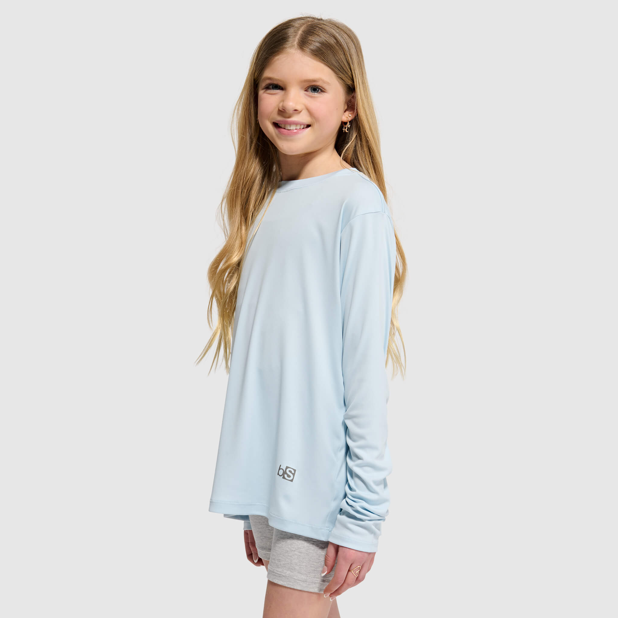 Big Kids' Brackish Crewneck Long Sleeve BlackStrap #color_stratus