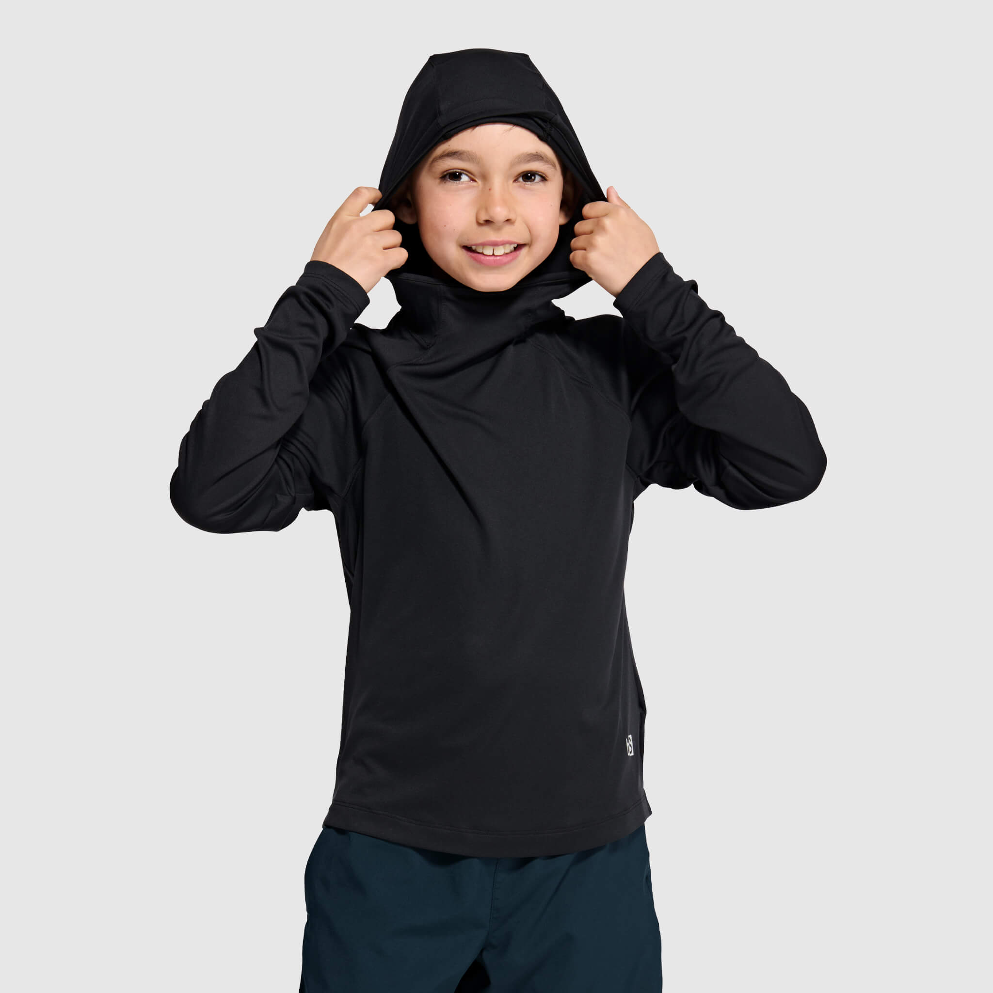 Big Kids' Brackish Hoodie BlackStrap #color_black