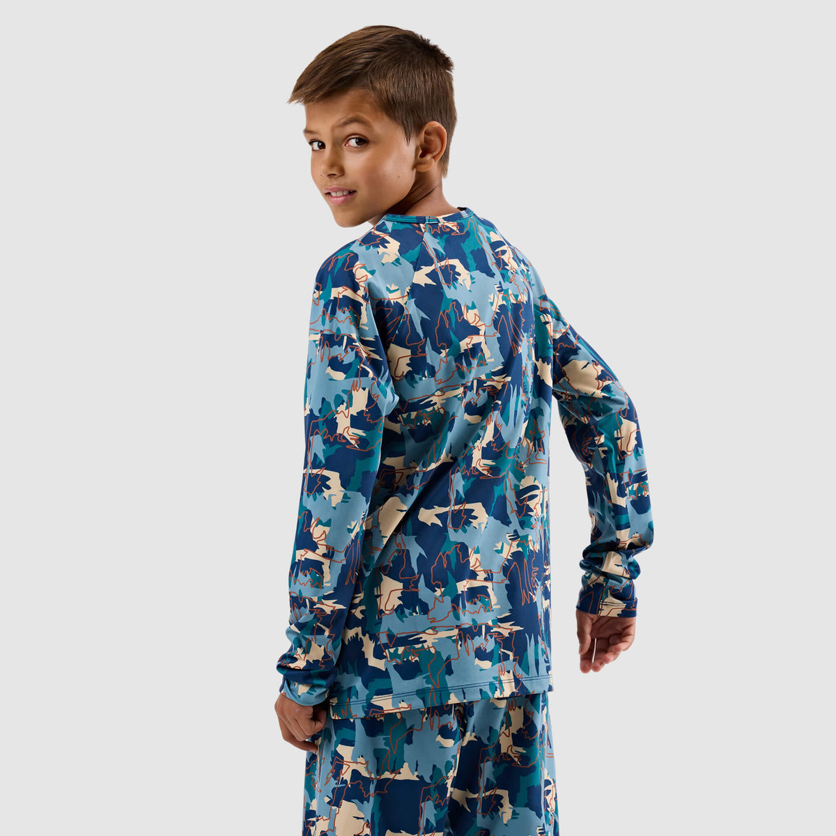 Big Kids' Evolver Crewneck Long Sleeve BlackStrap #color_badlands deschutes