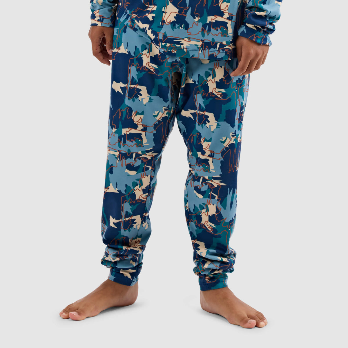 Big Kids' Evolver Baselayer Pant BlackStrap #color_badlands deschutes