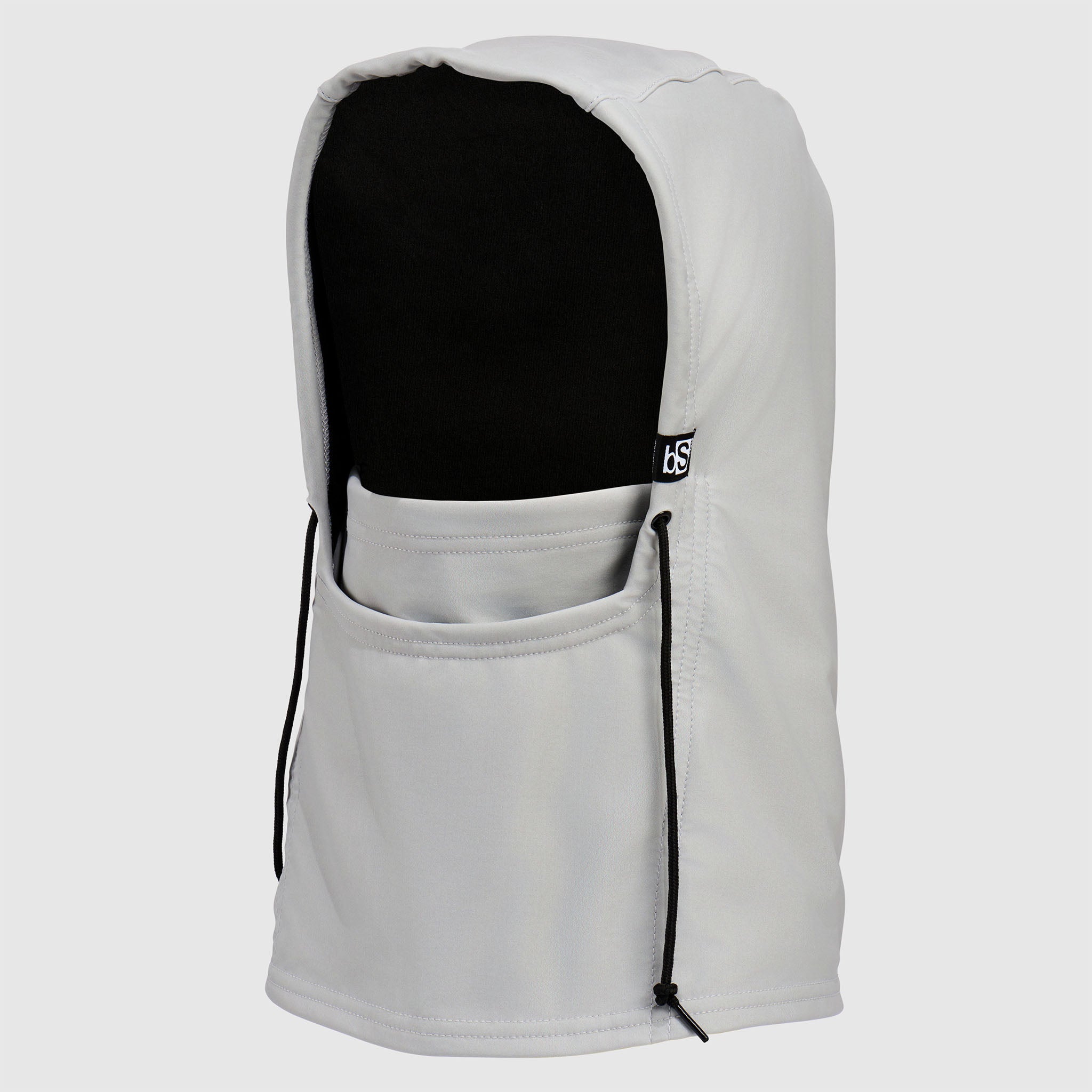 Camber Hood Adjustable Balaclava | Solids BlackStrap #color_ash