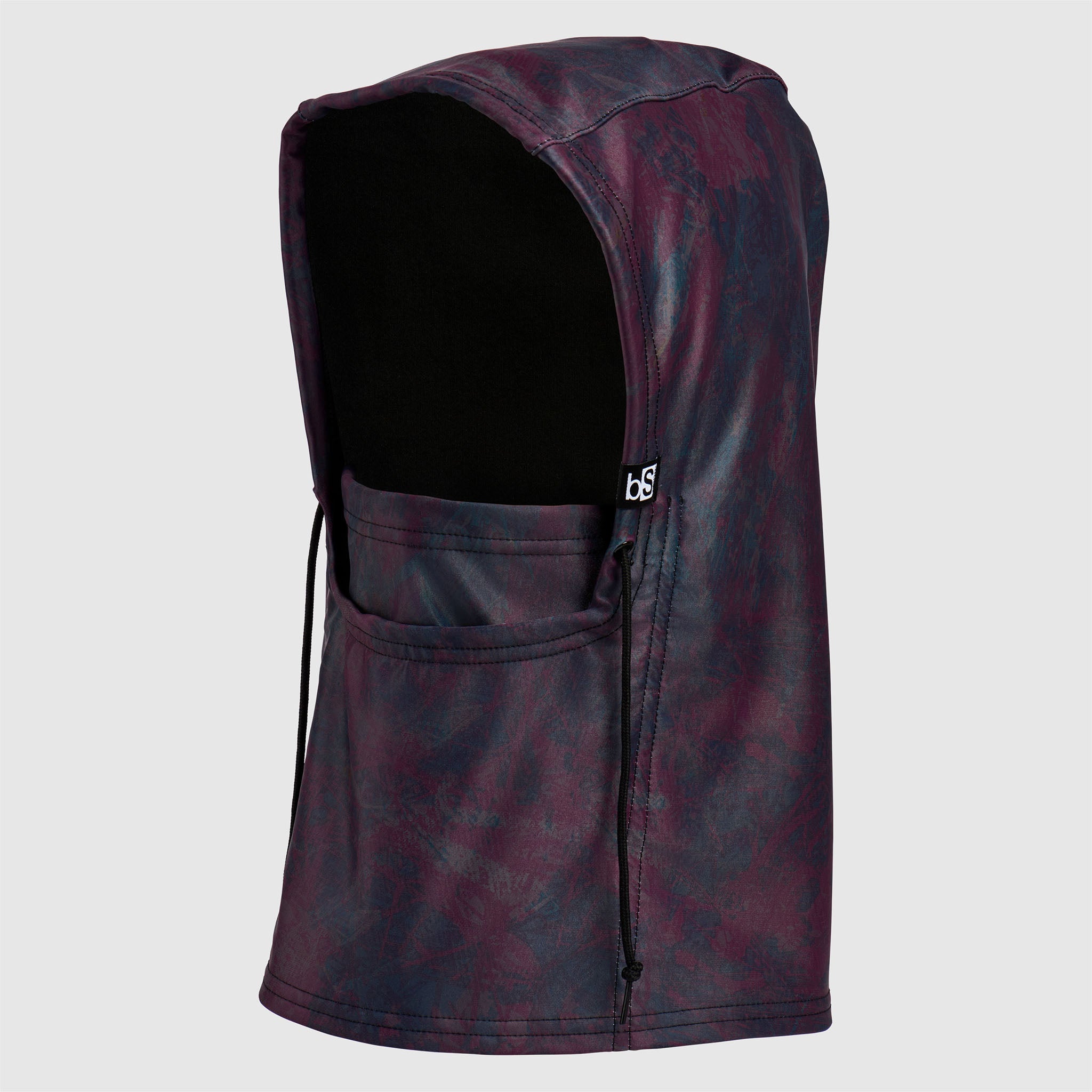 Camber Hood Adjustable Balaclava | Prints BlackStrap #color_pulse cherry