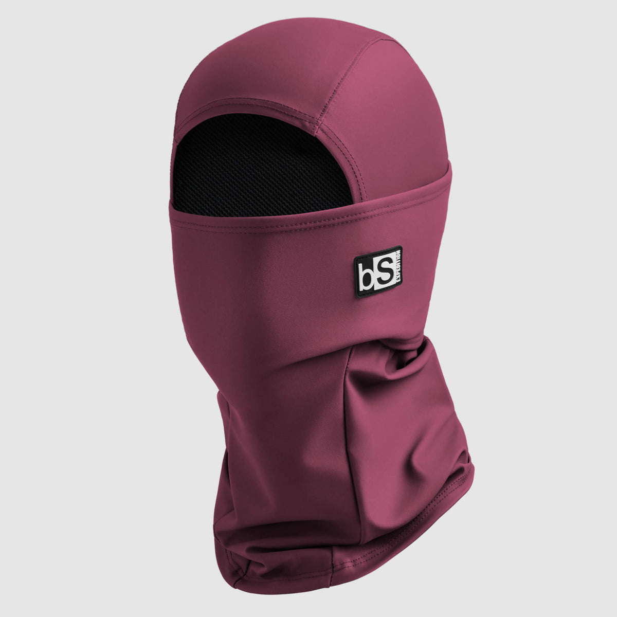 Expedition Hood Balaclava | Solids BlackStrap Cherry #color_cherry