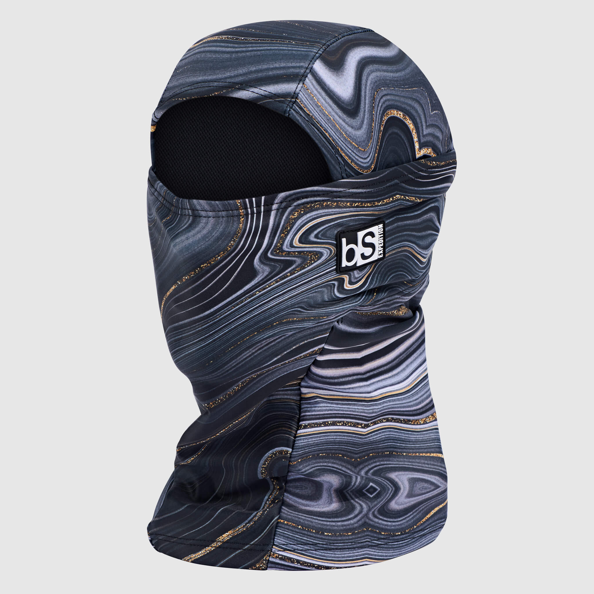Expedition Hood Balaclava | Prints BlackStrap Geode Black #color_geode-black
