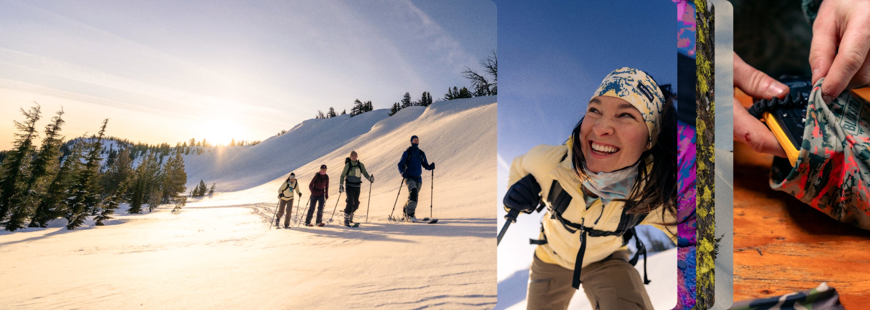Four friends who are finding fresh tracks in the early season