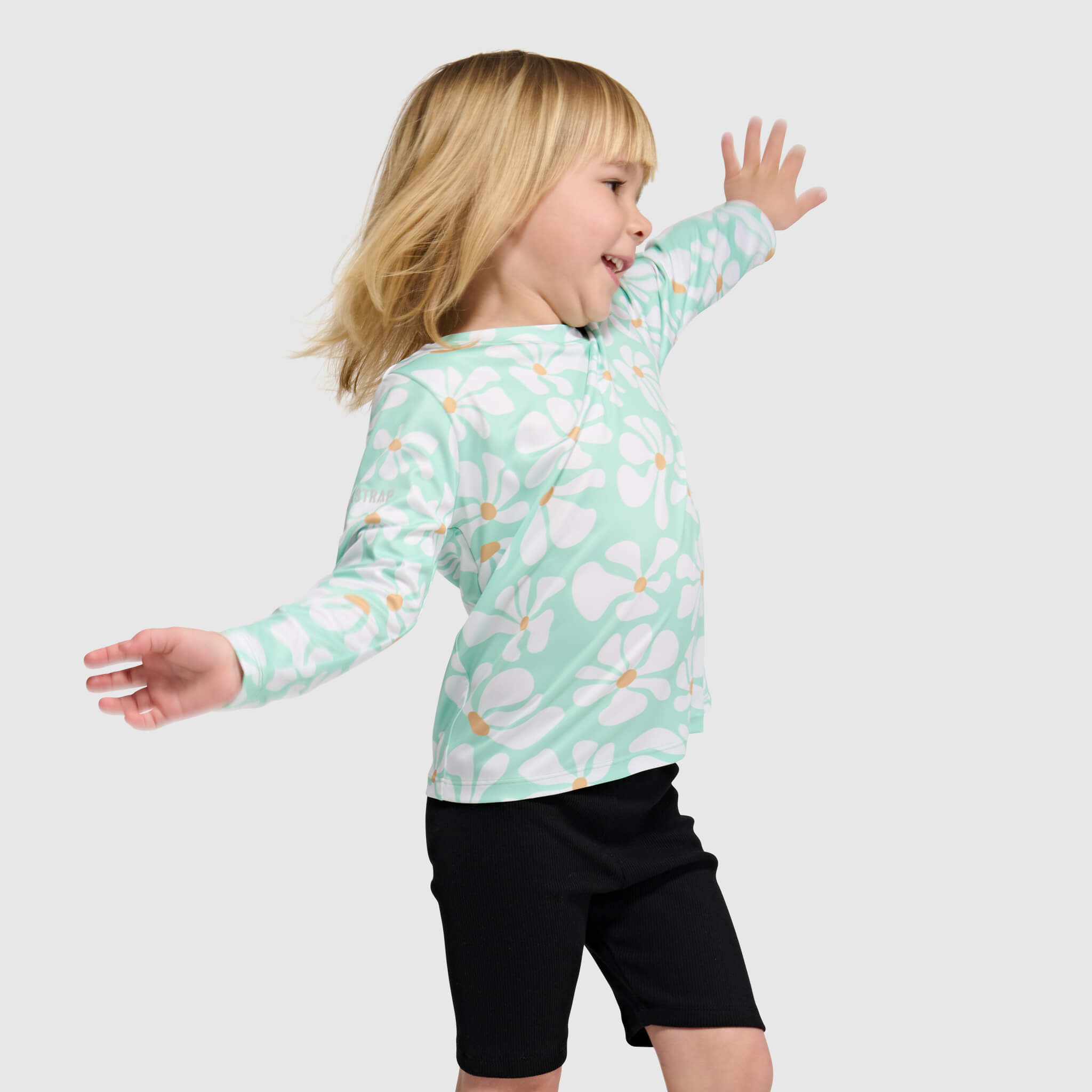Kids' Brackish Crewneck Long Sleeve BlackStrap #color_boho spearmint