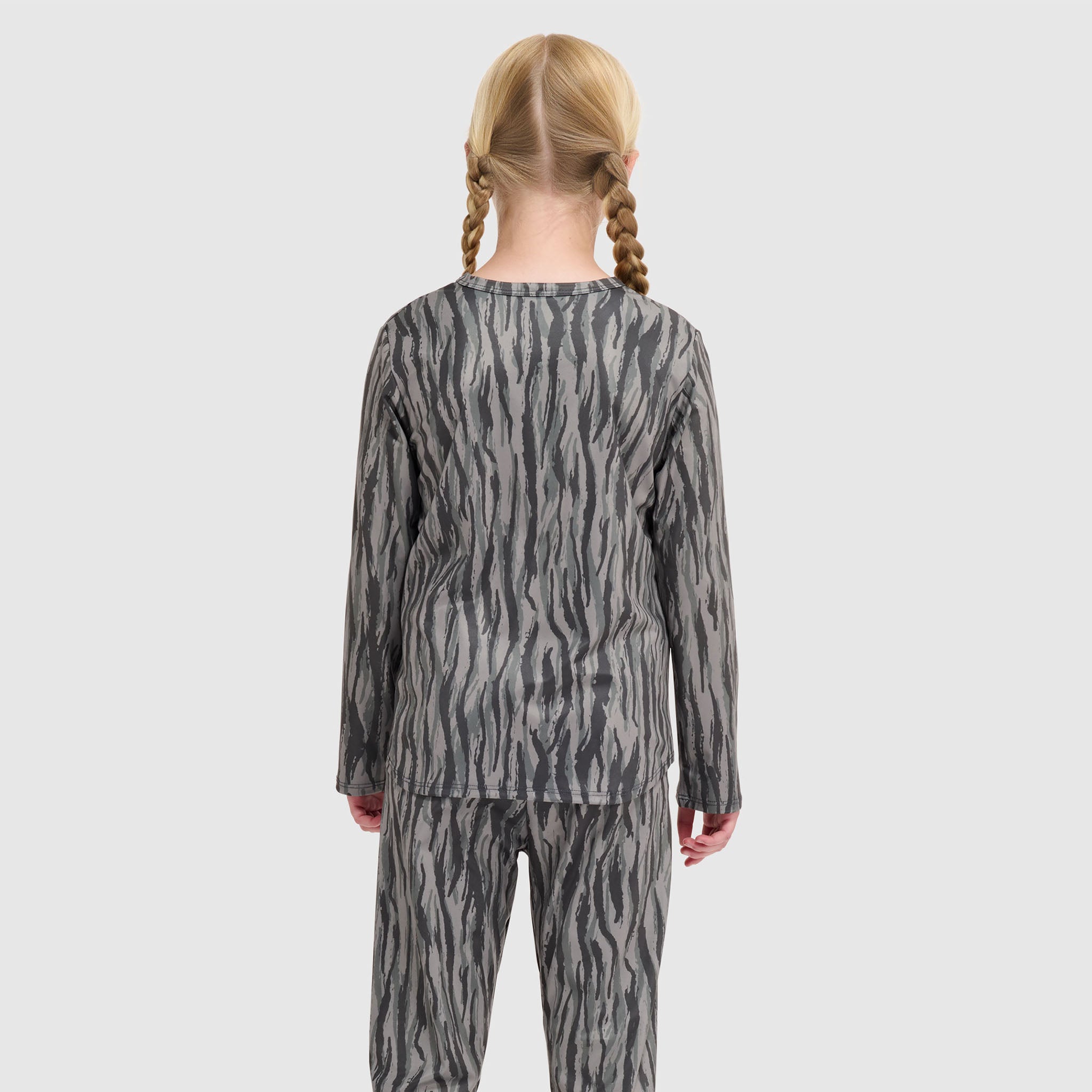 Big Kids' Evolver Crewneck Long Sleeve BlackStrap #color_pondy smoldered