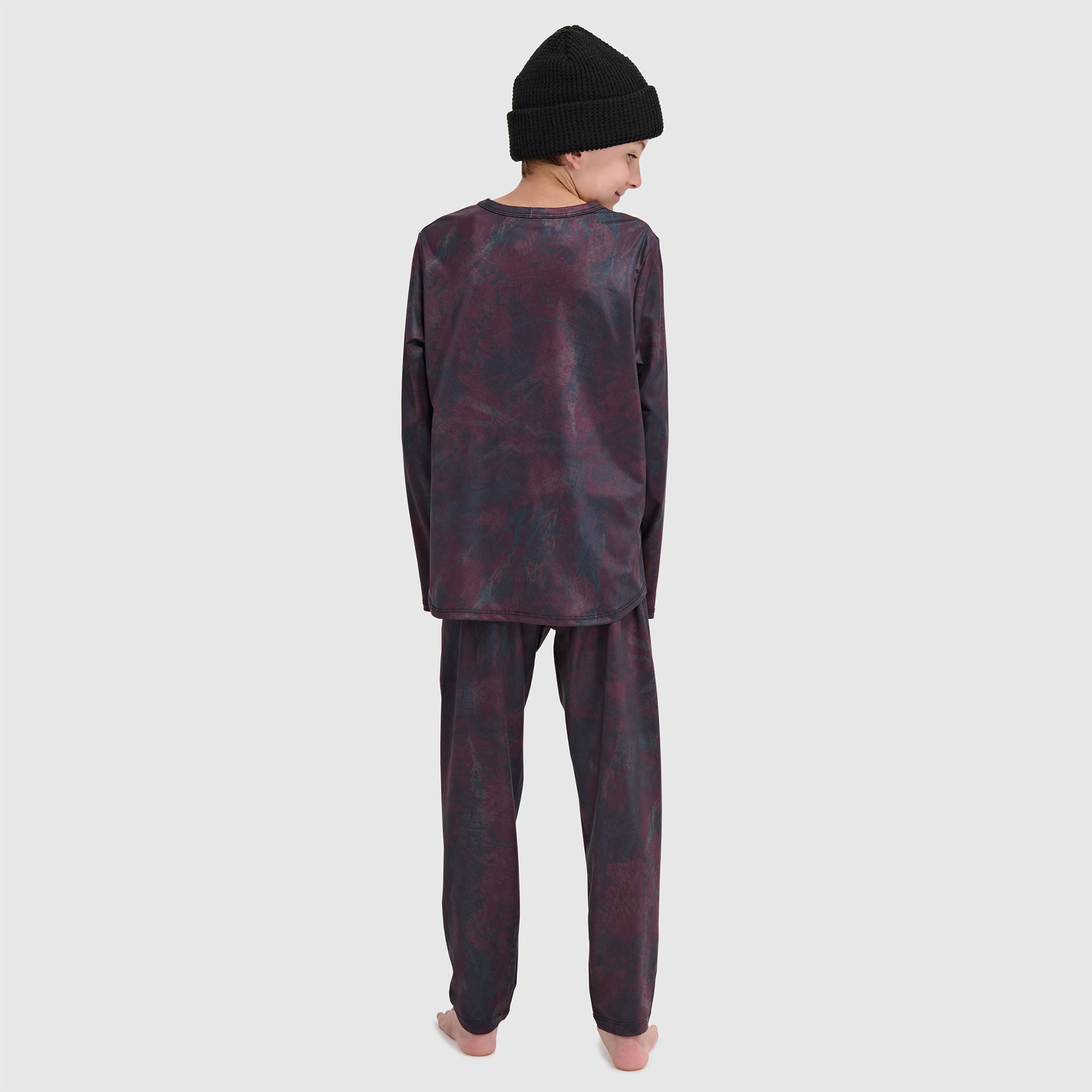 Big Kids' Evolver Crewneck Long Sleeve BlackStrap #color_pulse cherry
