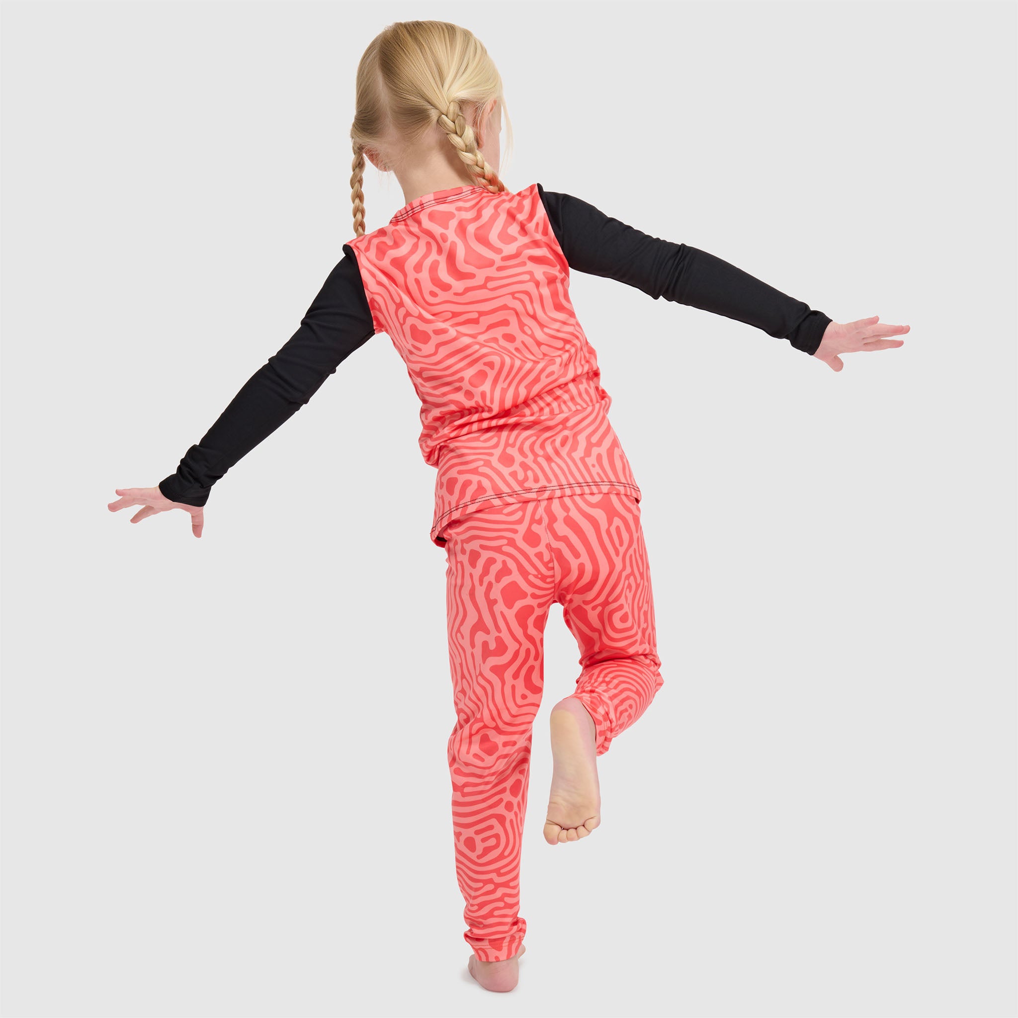 Kids' Little Pine Crewneck Long Sleeve BlackStrap #color_inprint maple
