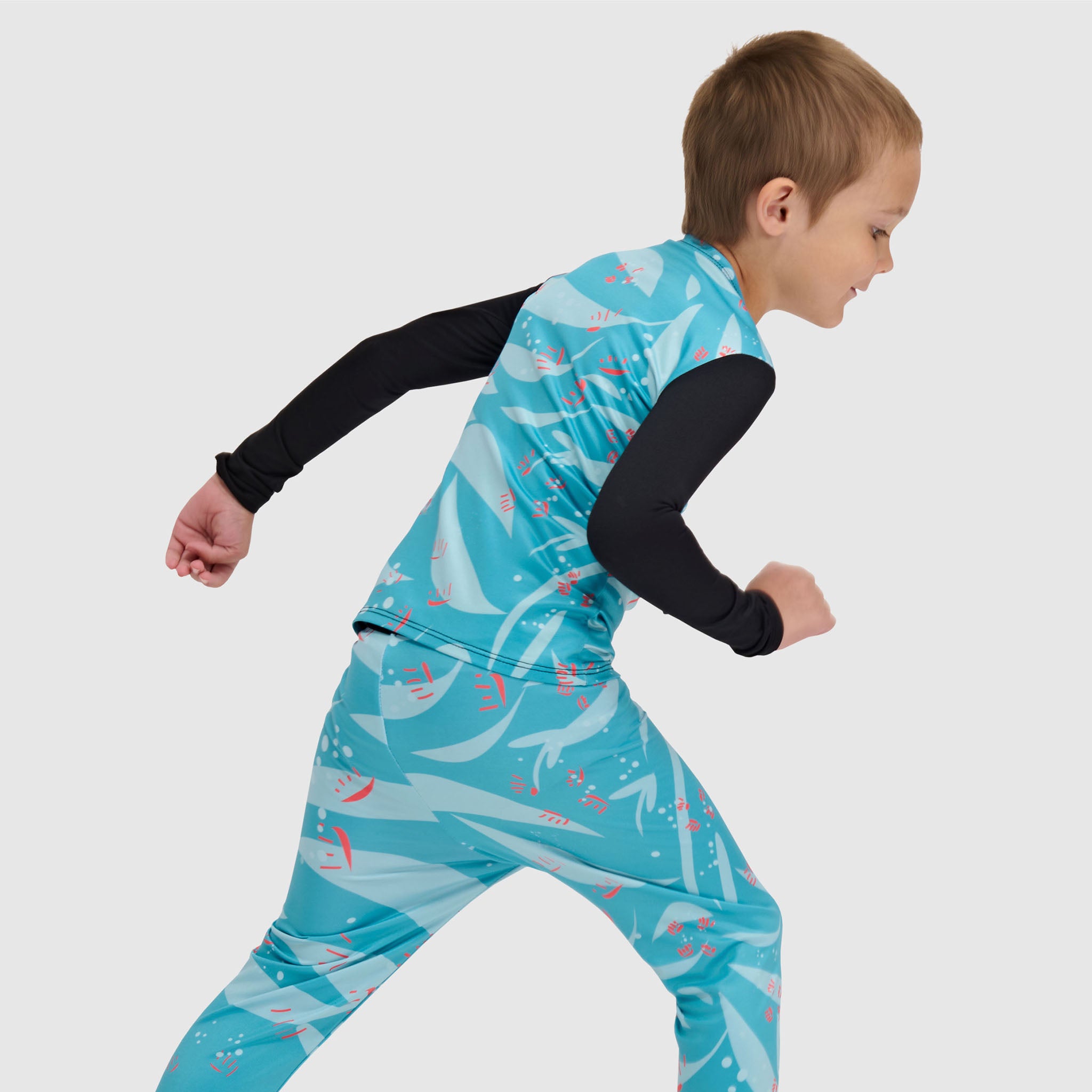 Kids' Little Pine Crewneck Long Sleeve BlackStrap #color_origami glacier