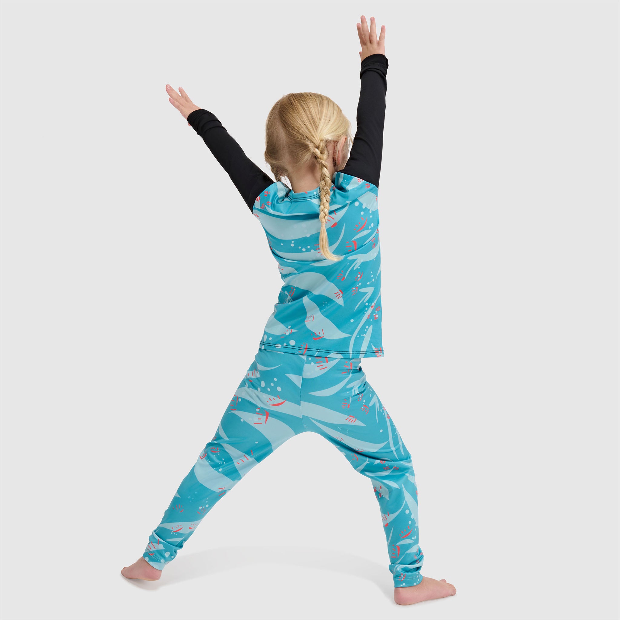 Kids' Little Pine Crewneck Long Sleeve BlackStrap #color_origami glacier