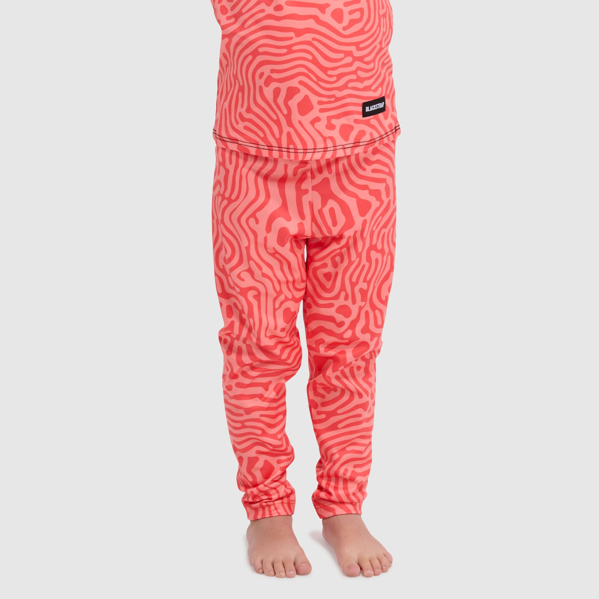 Kids' Little Pine Baselayer Pant BlackStrap #color_inprint maple