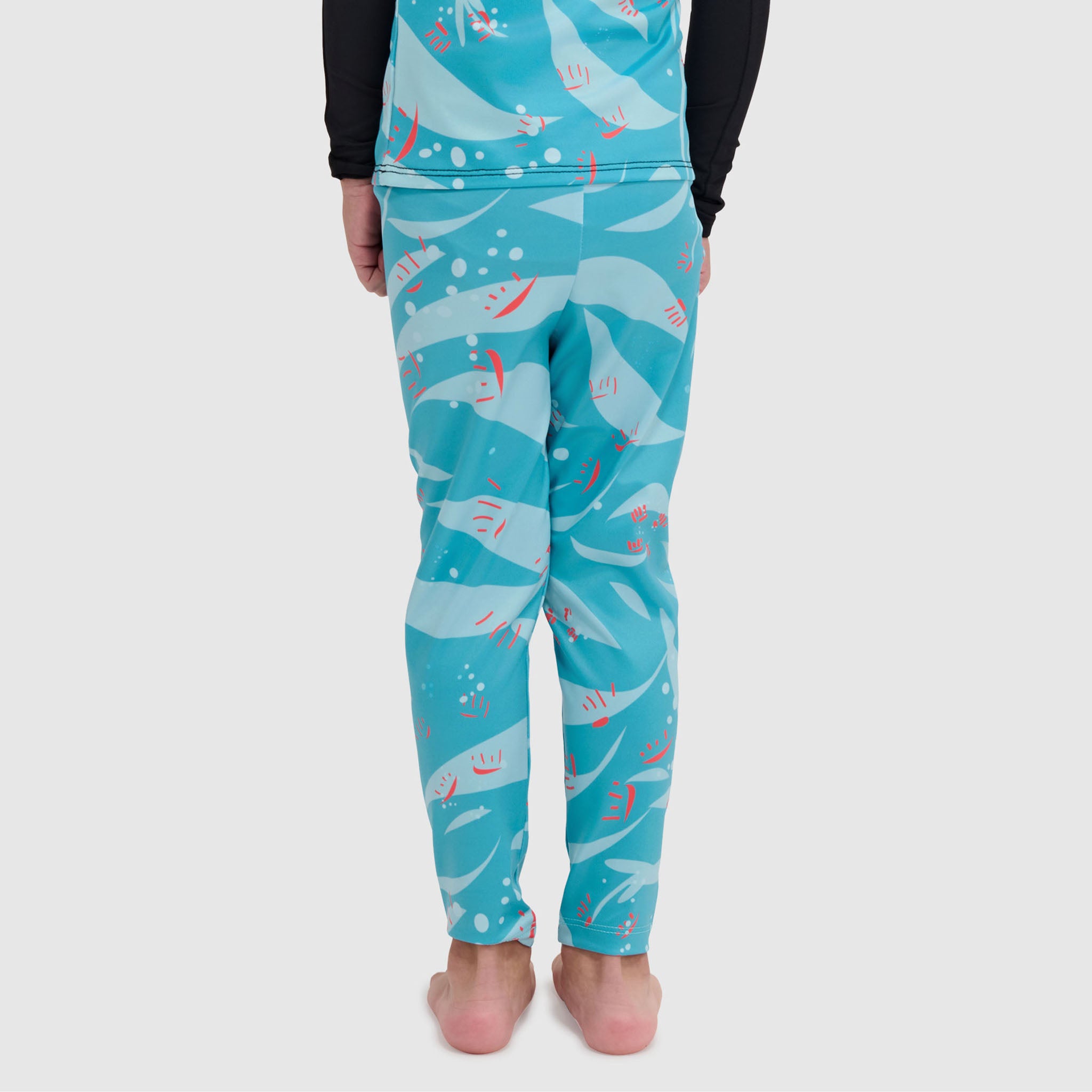 Kids' Little Pine Baselayer Pant BlackStrap #color_origami glacier