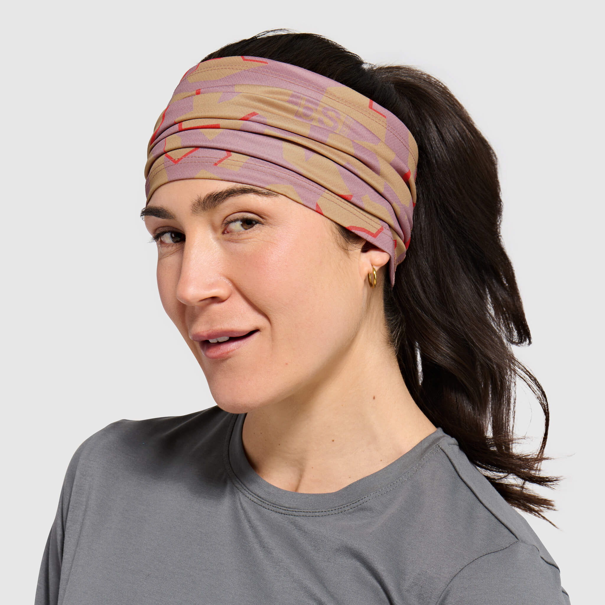 Multifunctional UV Headband BlackStrap #color_dimentical rhododendron