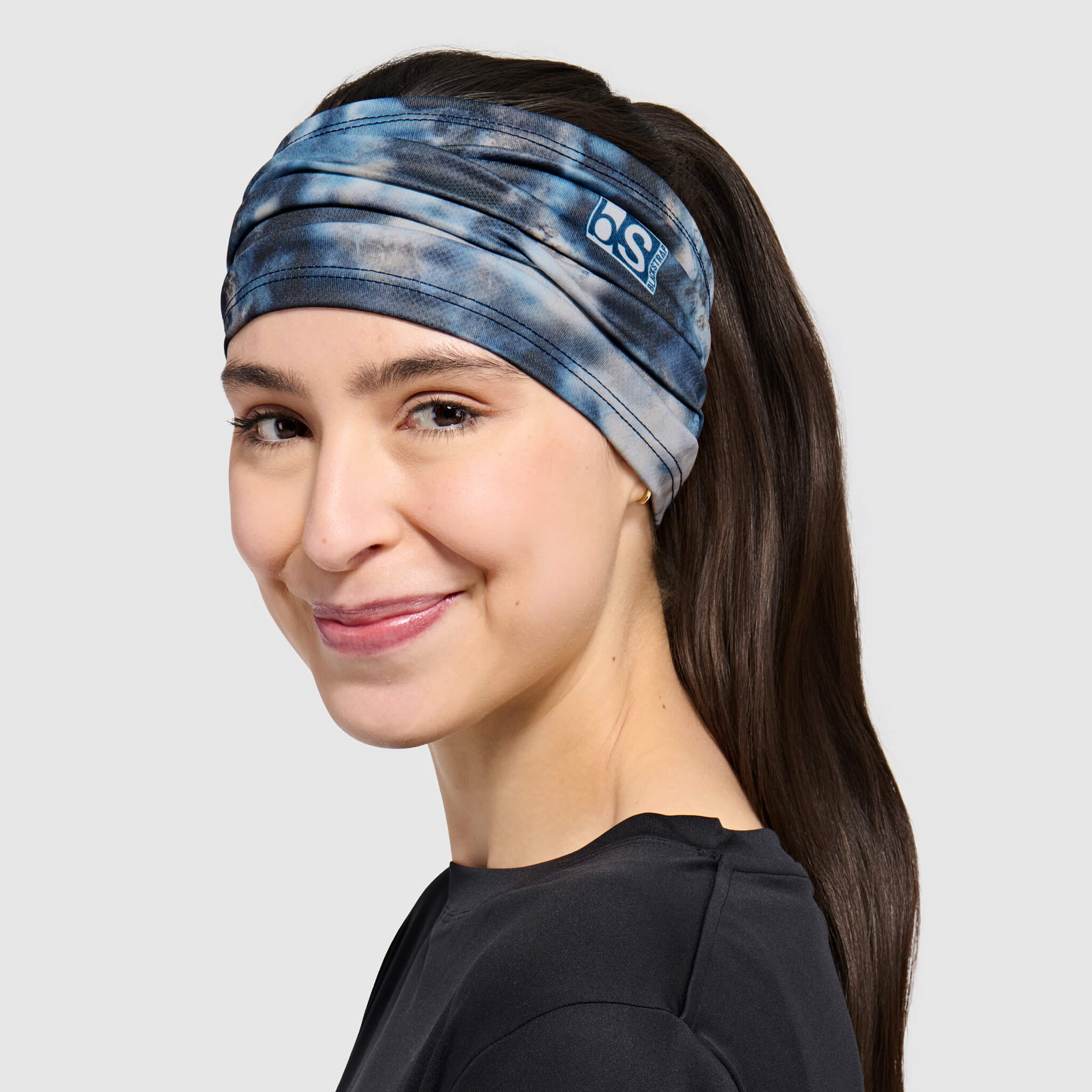 Multifunctional UV Headband BlackStrap #color_skyride deschutes