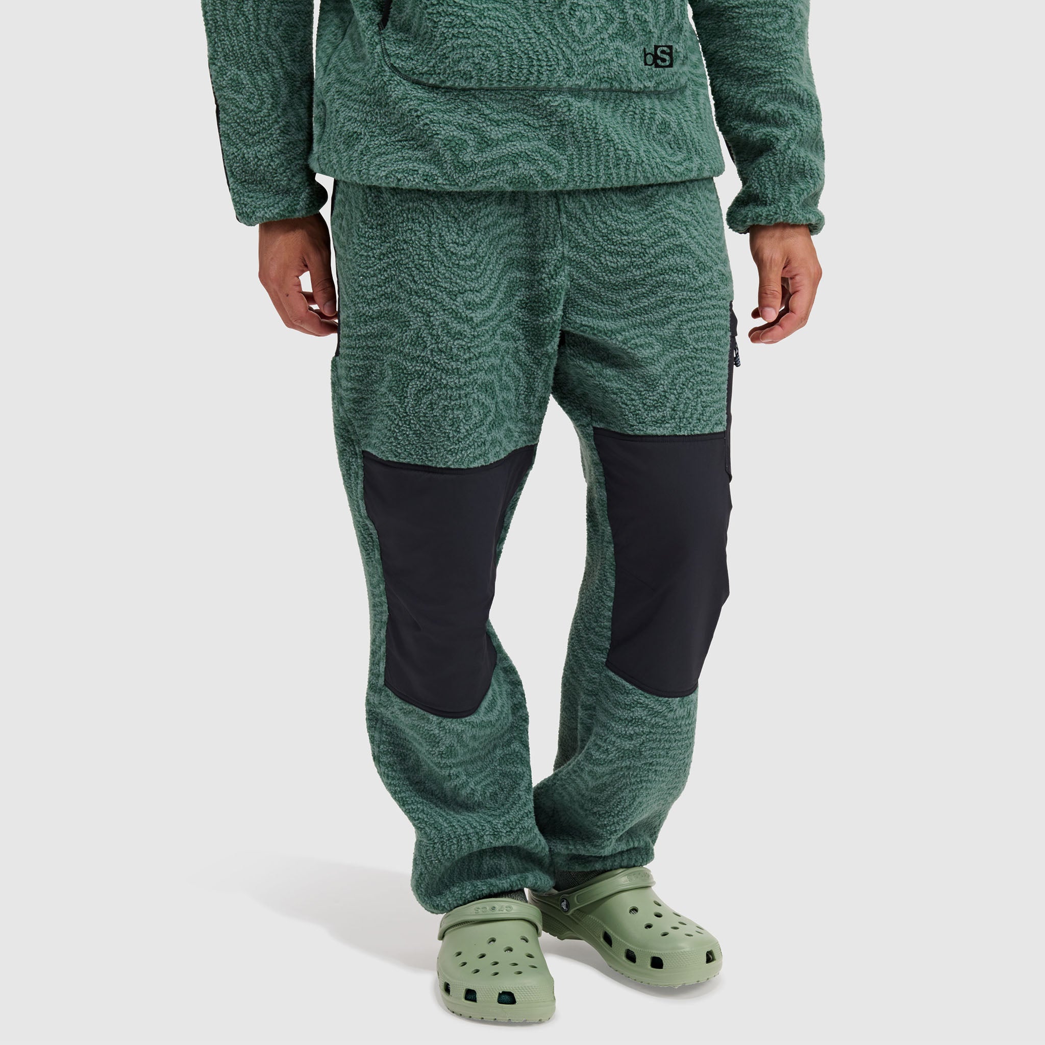 BlackStrap Mens Caldera Fleece Pant #color_inprint obsidian