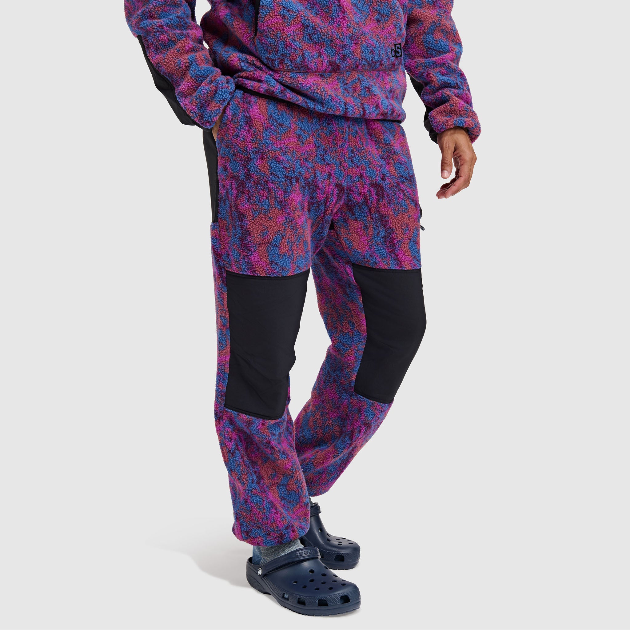 BlackStrap Mens Caldera Fleece Pant #color_pulse currant