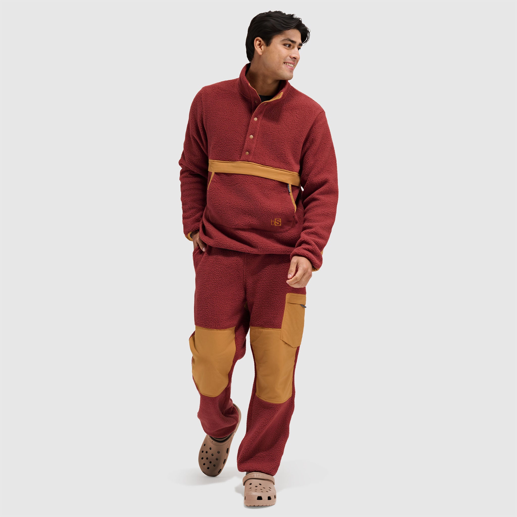 BlackStrap Mens Caldera Sherpa Fleece Half Snap #color_jory