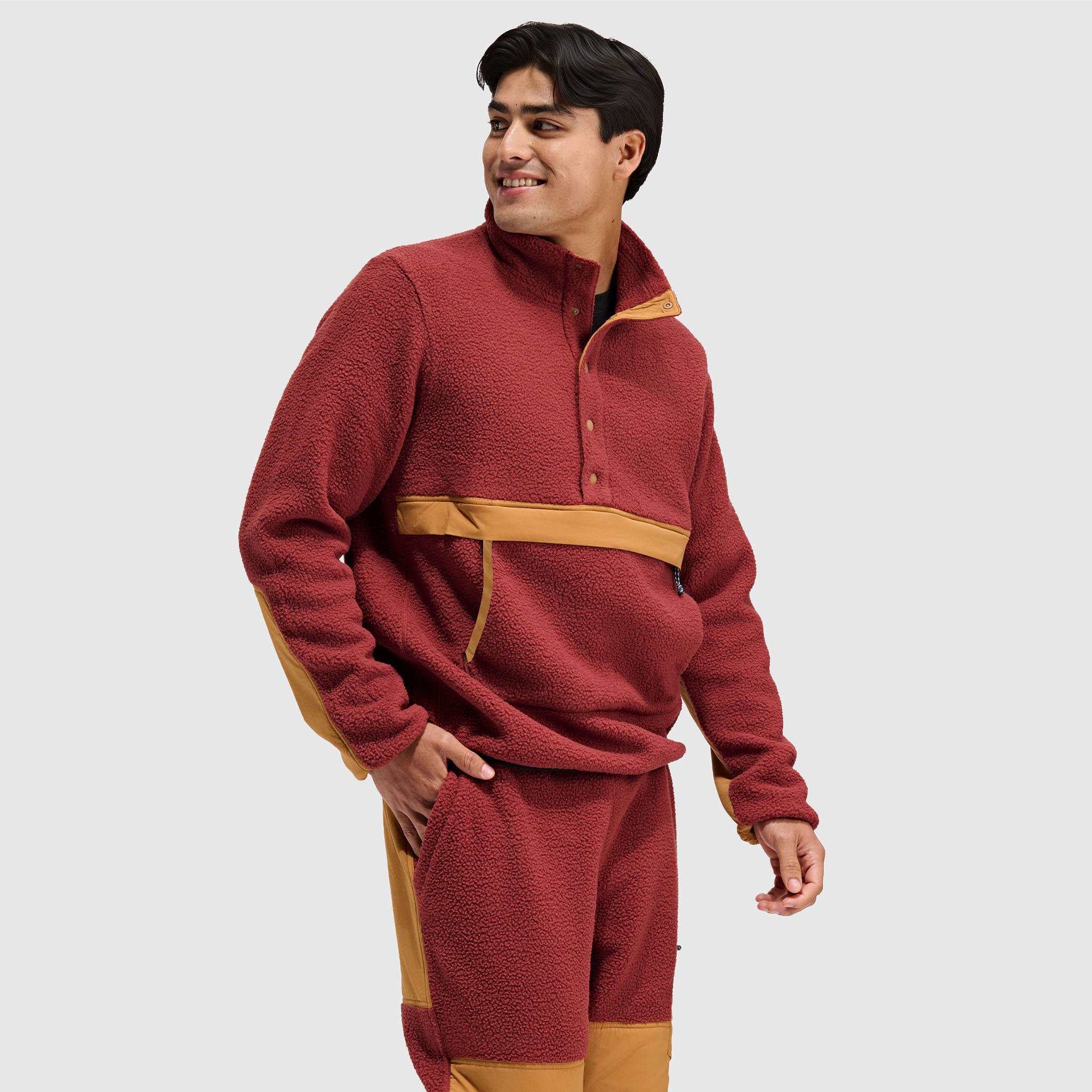 BlackStrap Mens Caldera Sherpa Fleece Half Snap #color_jory