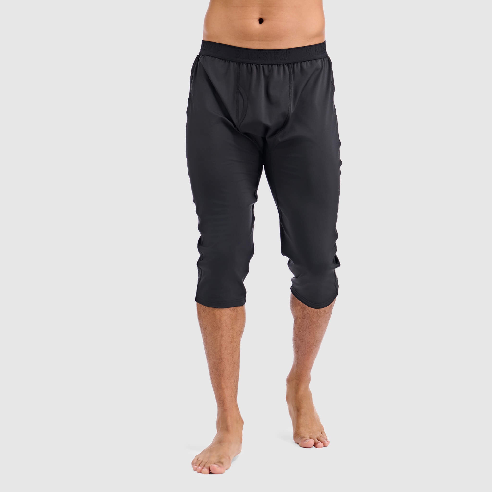 Men's Skyliner All-Season Base Layer Three-Quarter Pants BlackStrap #color_black