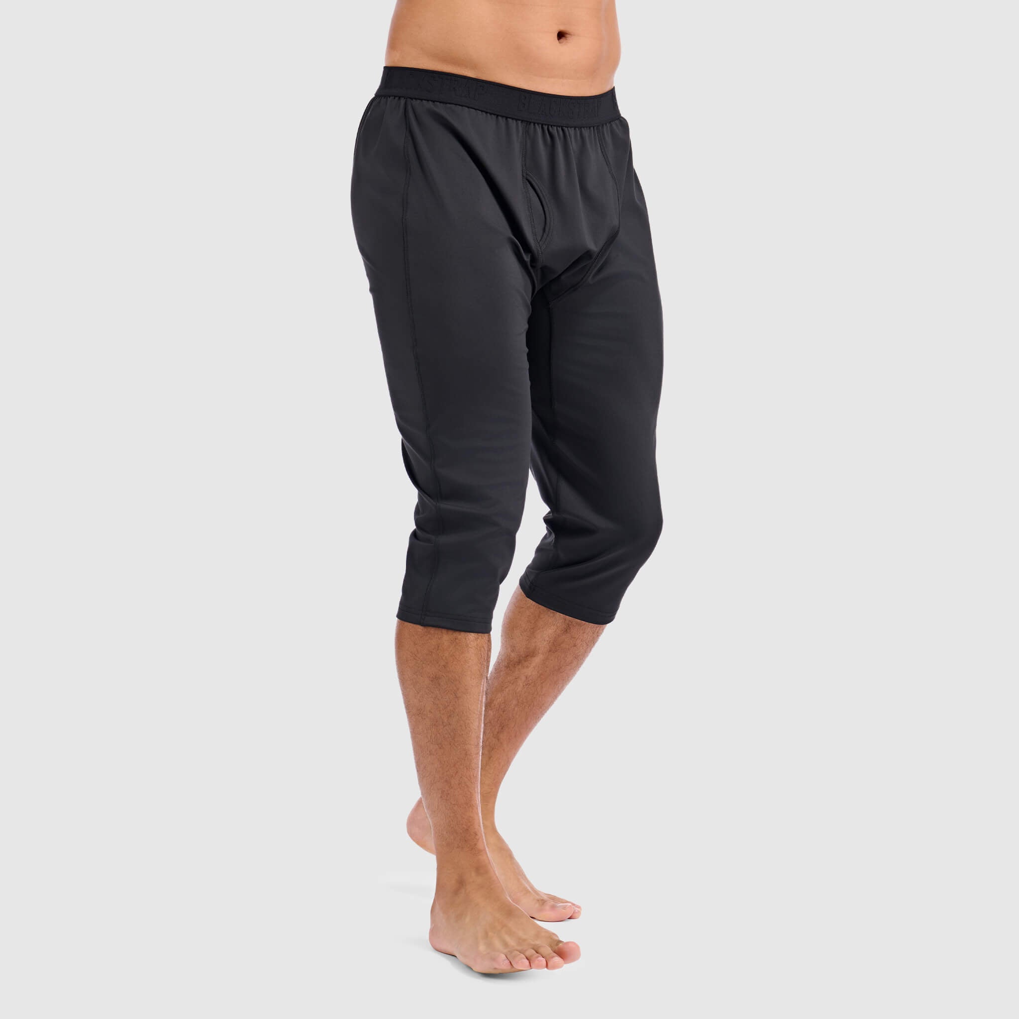 Men's Skyliner All-Season Base Layer Three-Quarter Pants BlackStrap #color_black