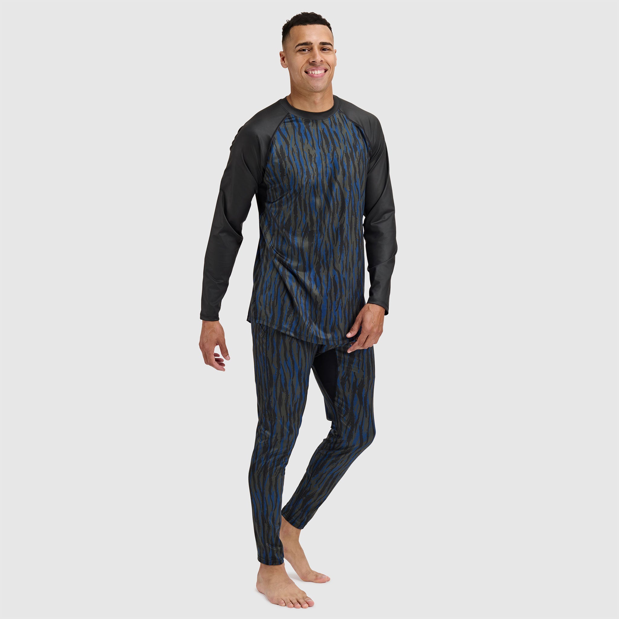Men's Skyliner All-Season Base Layer Crewneck BlackStrap #color_pondy deschutes