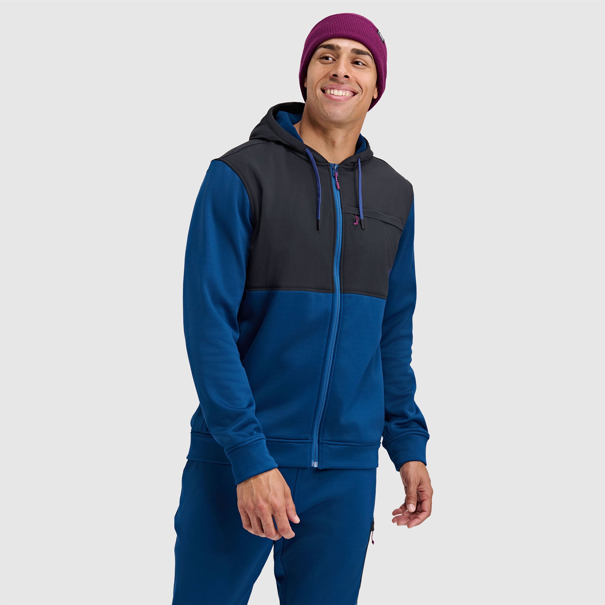 BlackStrap Mens Spectrum Full Zip Hoodie #color_deschutes