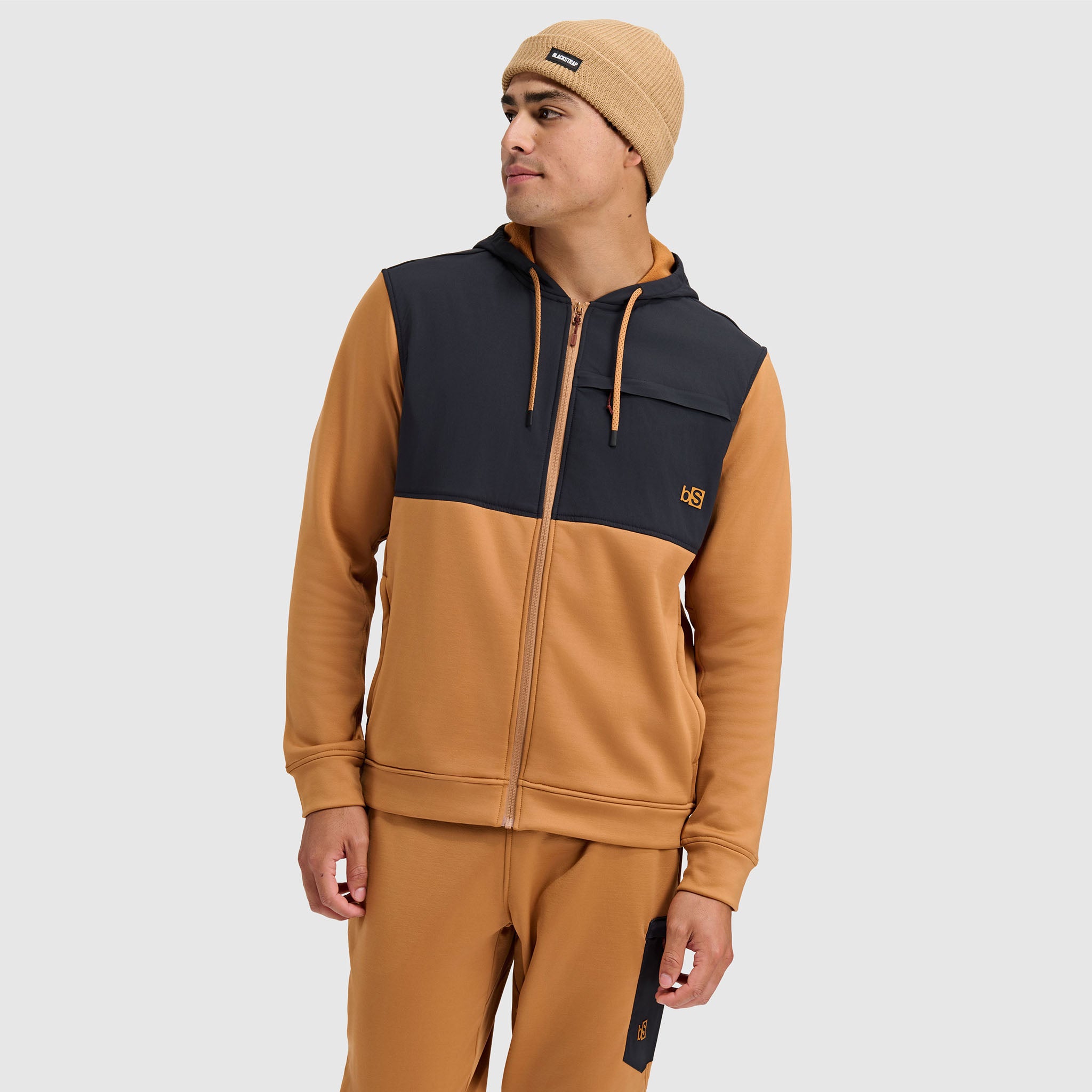 BlackStrap Mens Spectrum Full Zip Hoodie #color_fossil