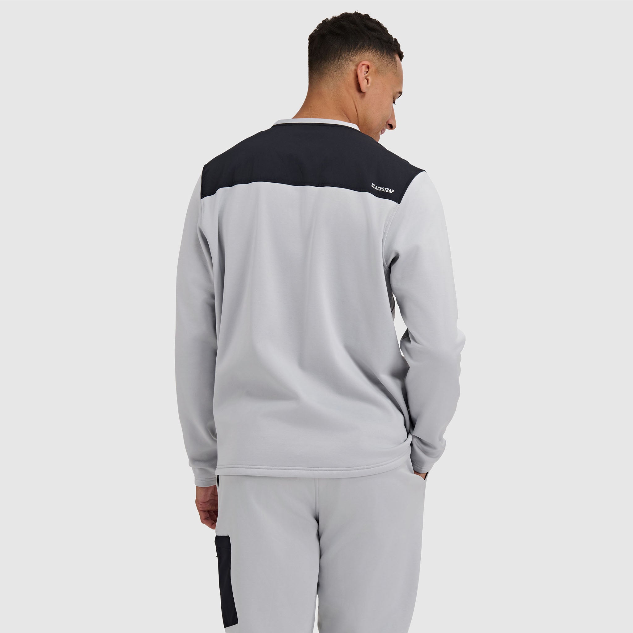 Mens Spectrum Fleece Pullover Crew #color_ash
