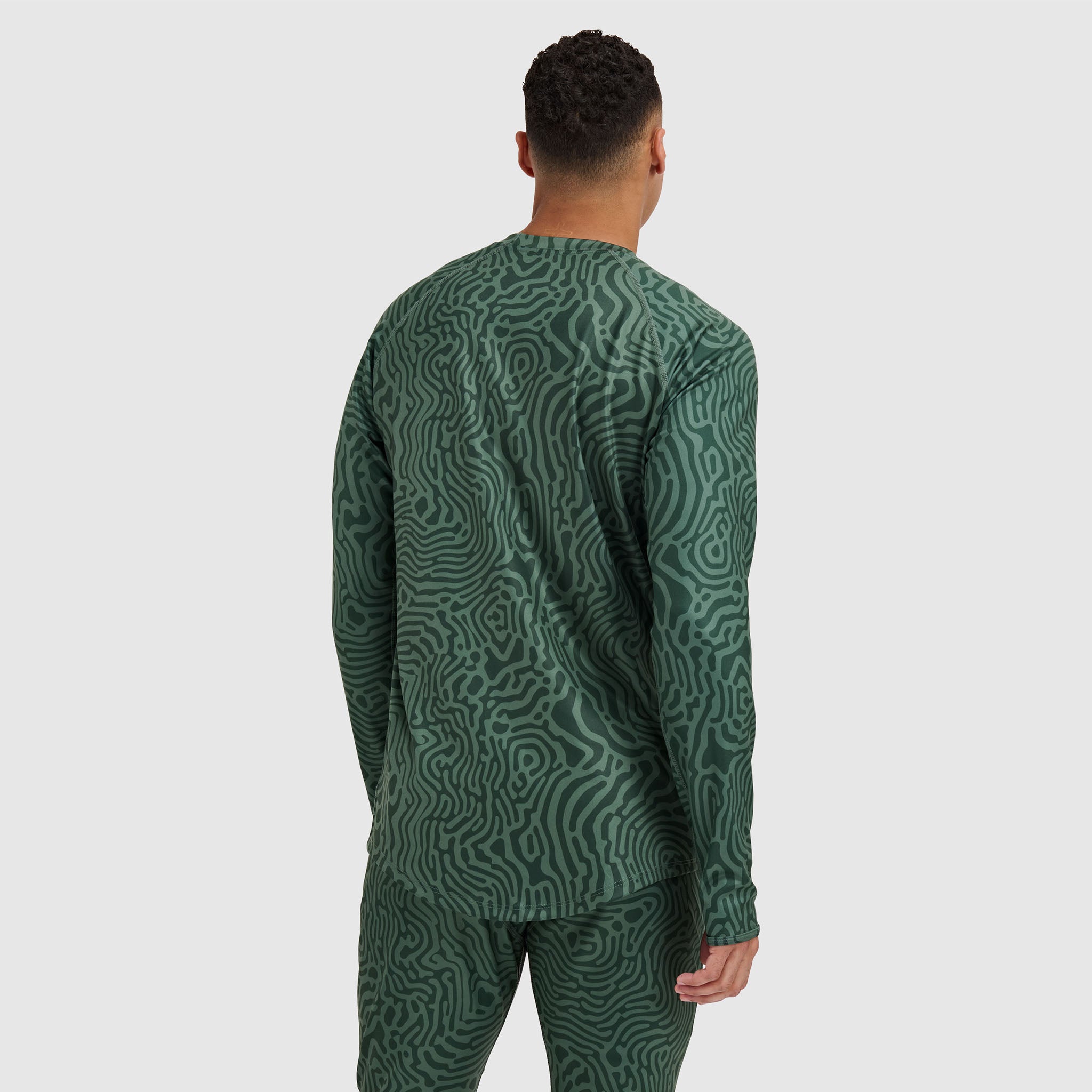 Men's Summit Base Layer Crewneck BlackStrap #color_inprint obsidian