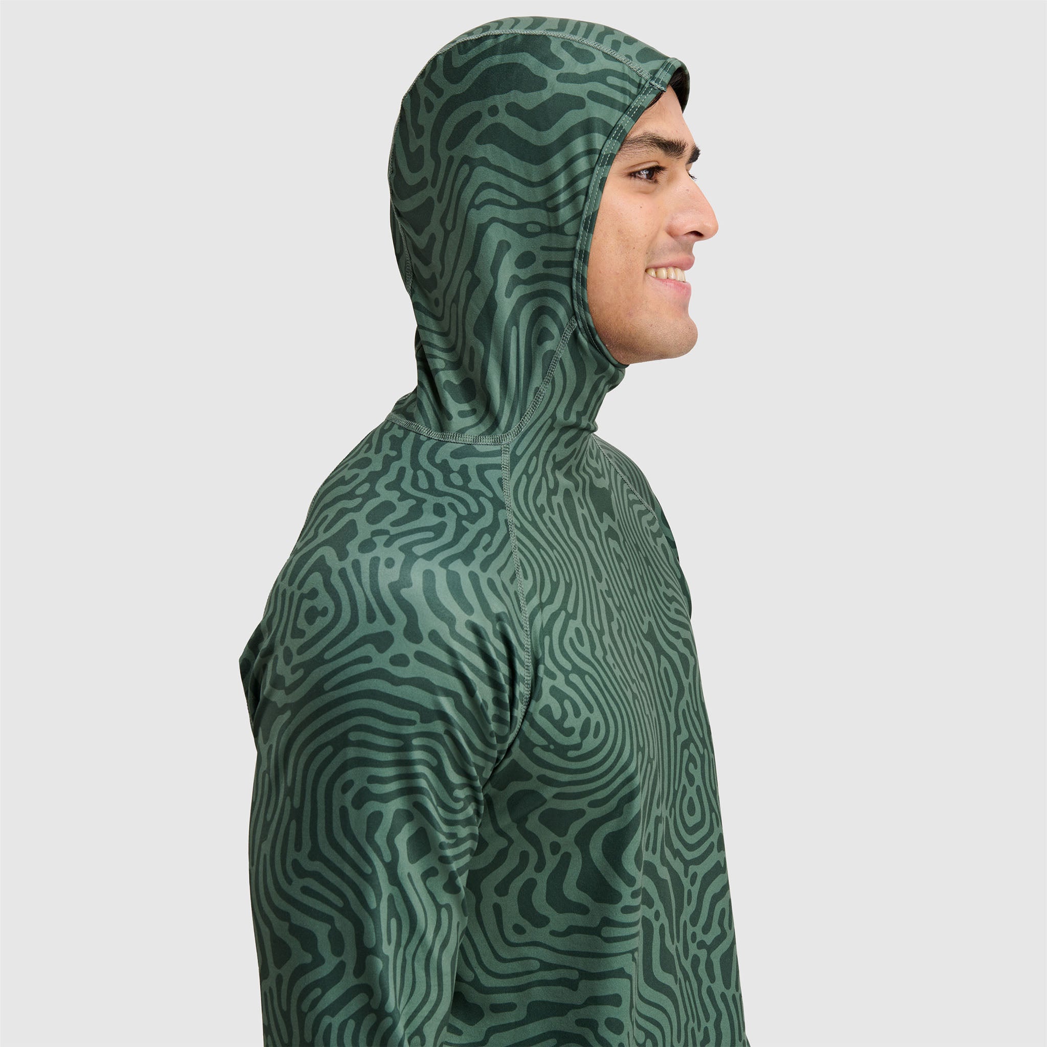 Men's Summit Base Layer Hoodie BlackStrap #color_inprint obsidian