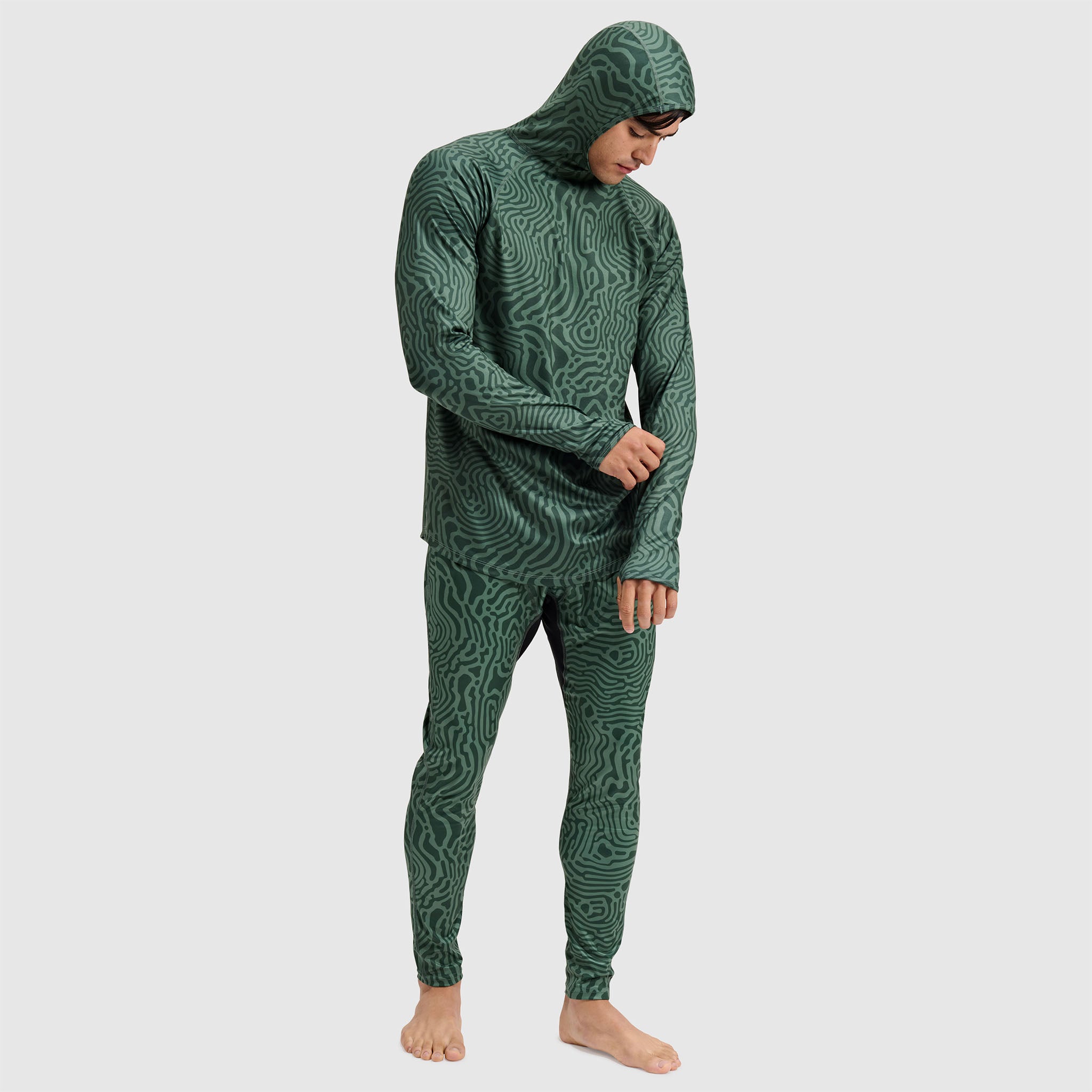 Men's Summit Base Layer Hoodie BlackStrap #color_inprint obsidian