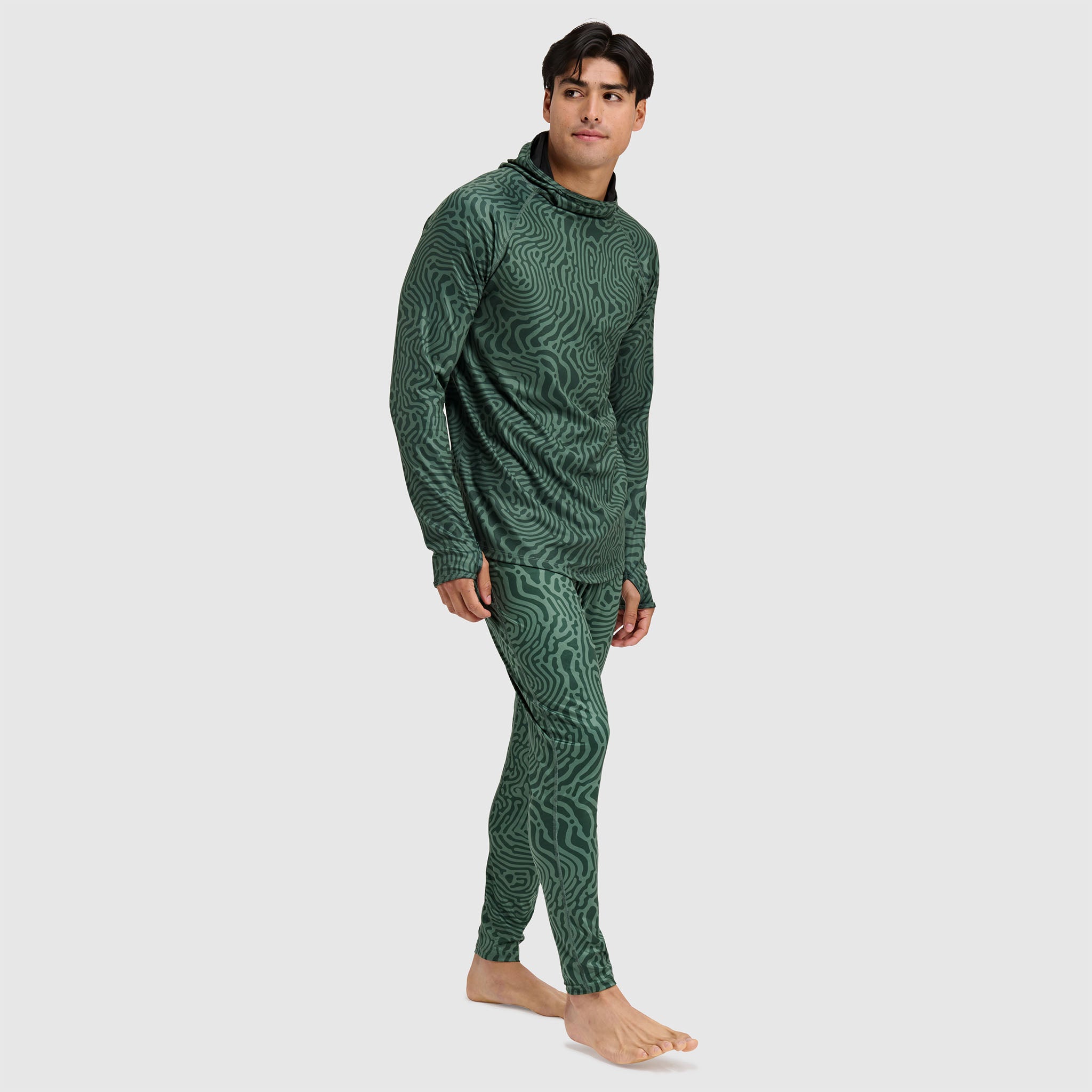 Men's Summit Base Layer Hoodie BlackStrap #color_inprint obsidian