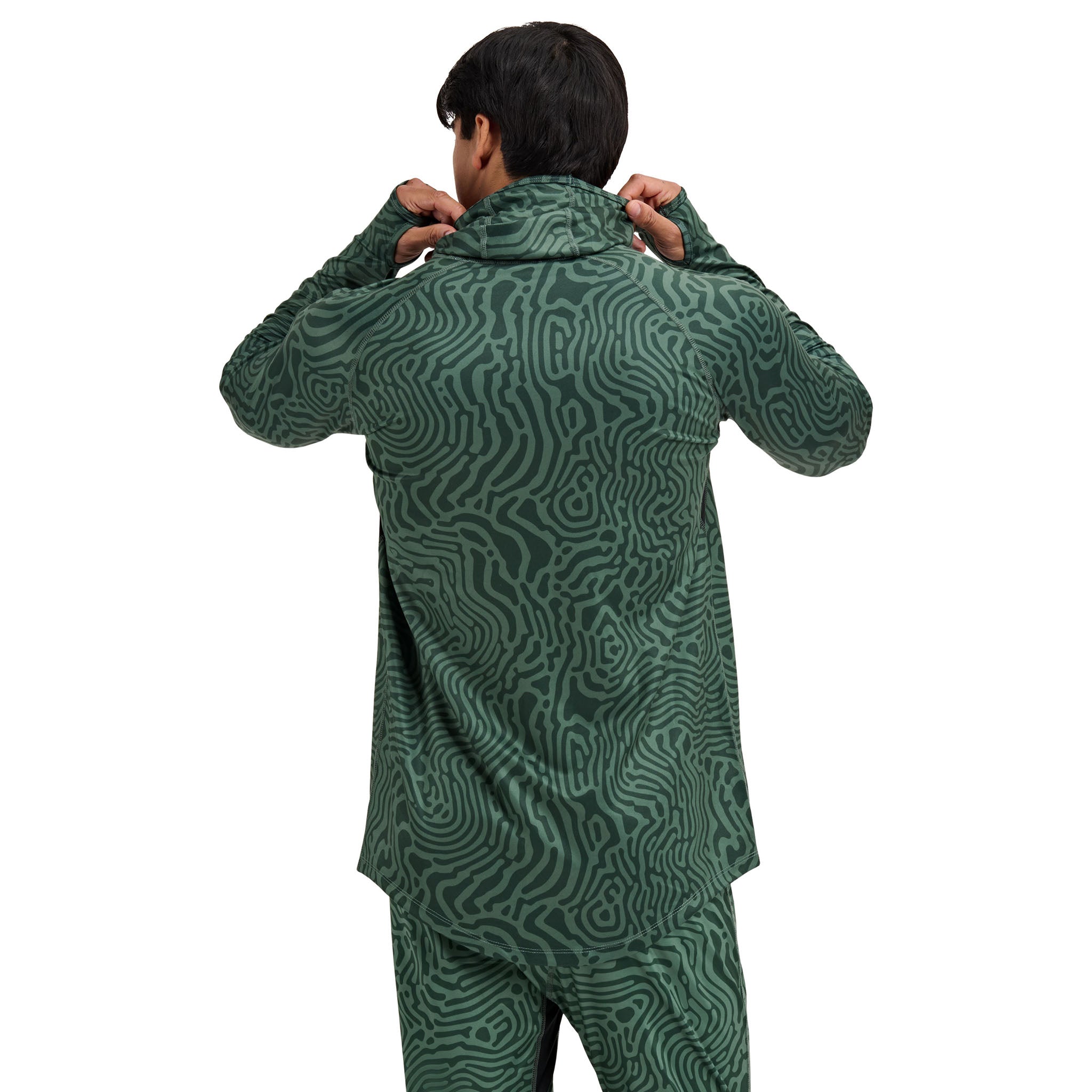 Men's Summit Base Layer Hoodie BlackStrap #color_inprint obsidian