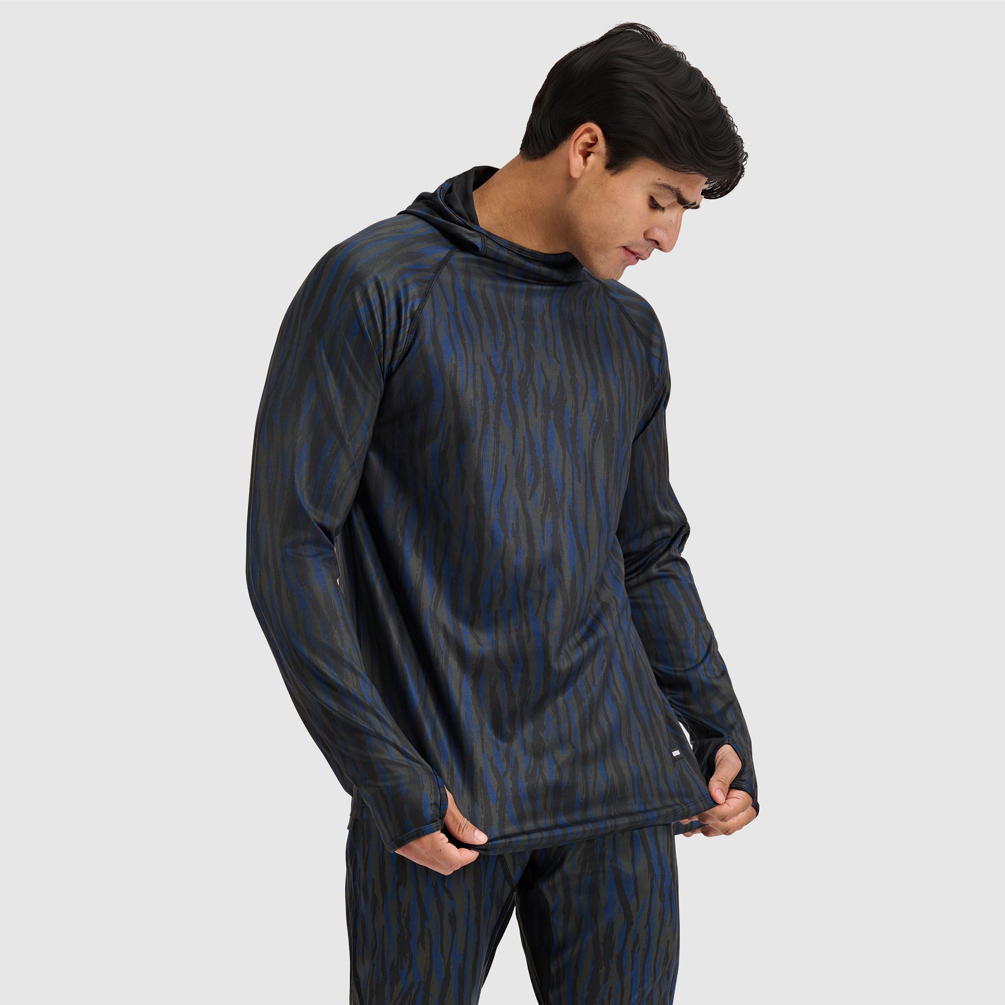 Men's Summit Base Layer Hoodie BlackStrap #color_pondy deschutes