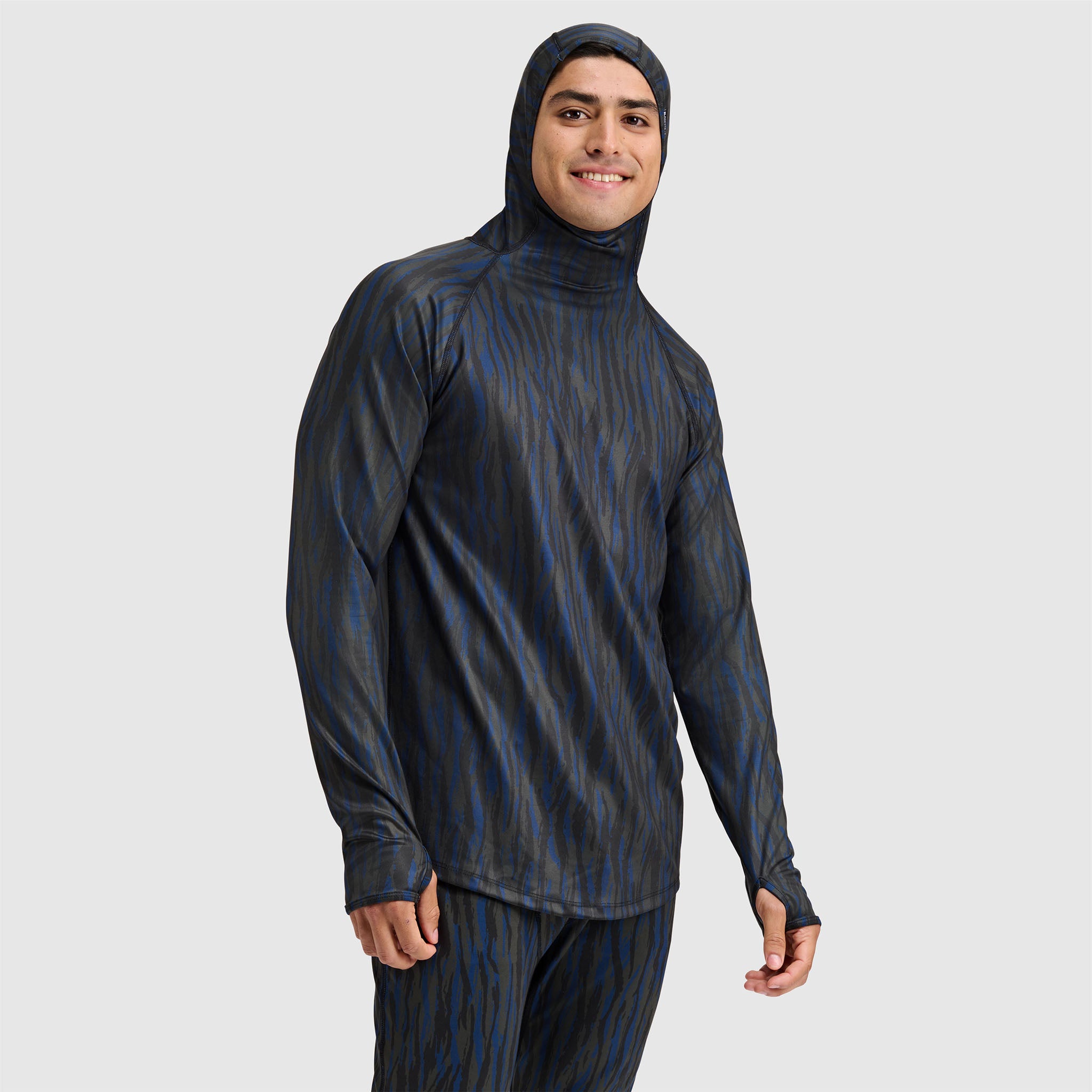 Men's Summit Base Layer Hoodie BlackStrap #color_pondy deschutes
