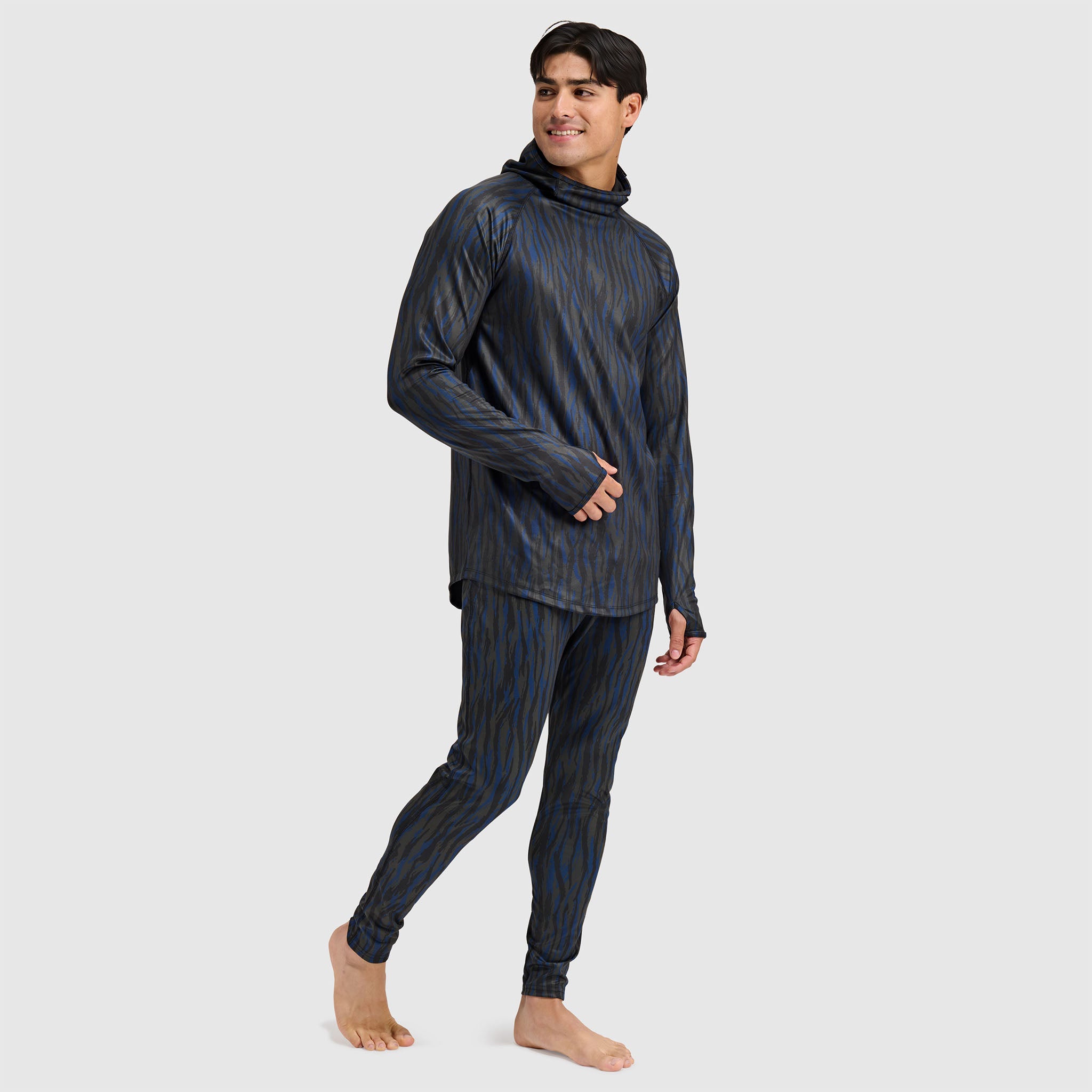 Men's Summit Base Layer Hoodie BlackStrap #color_pondy deschutes