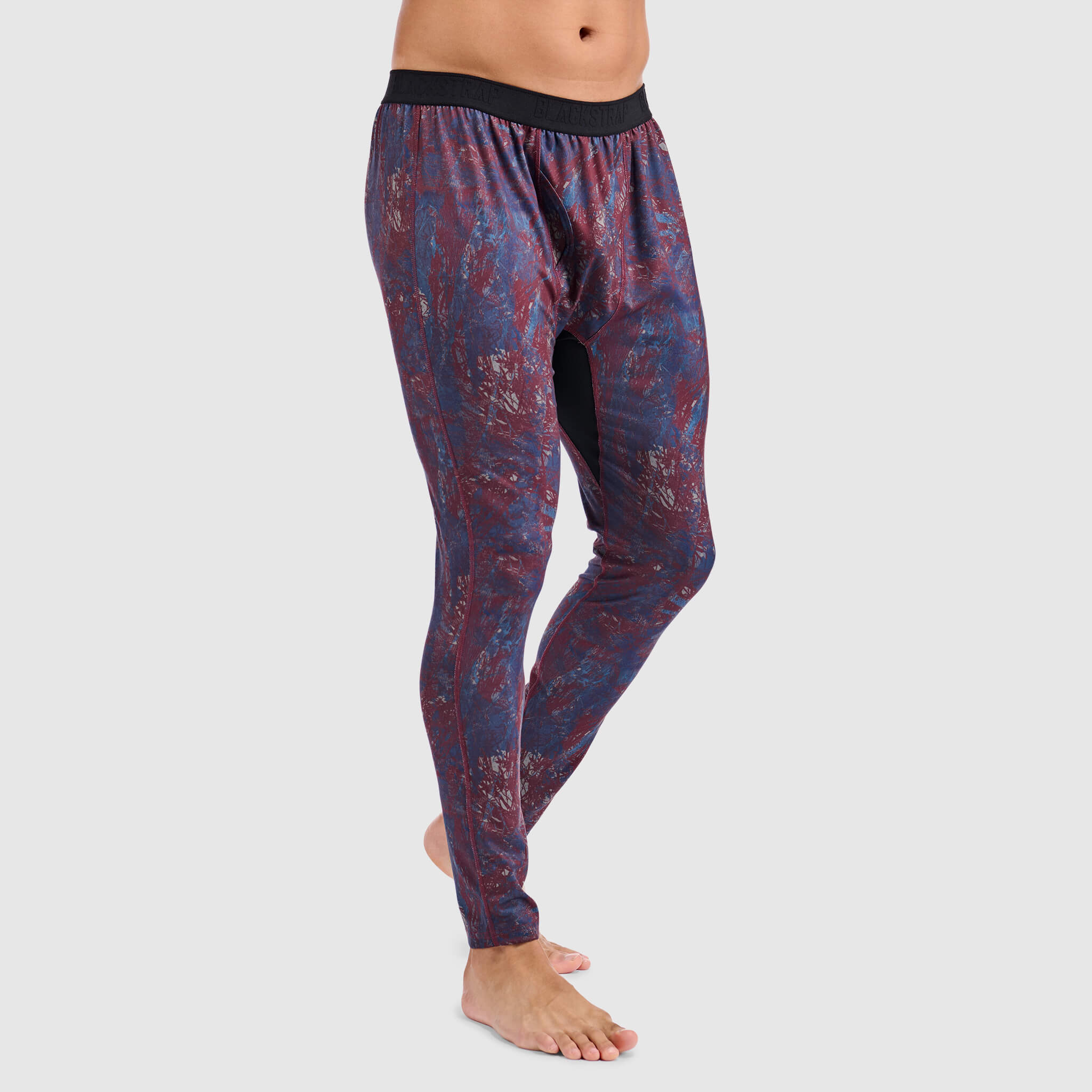 Men's Summit Base Layer Pants BlackStrap #color_pulse-cherry