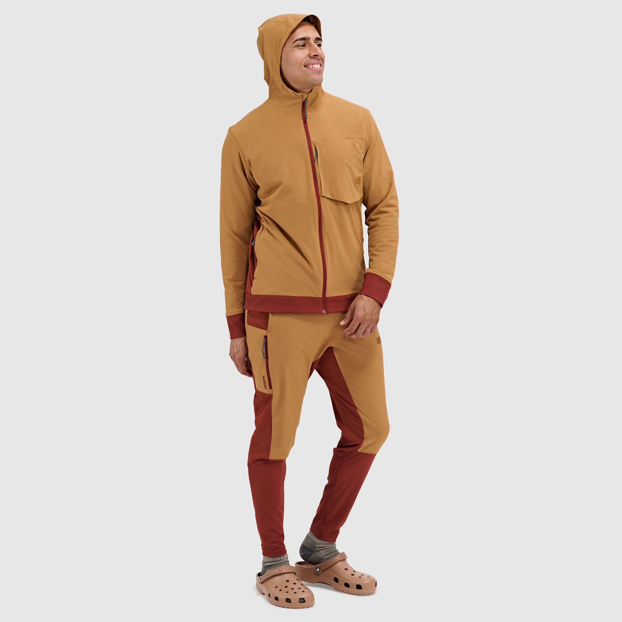 BlackStrap Mens Tribrid full zip Jacket #color_fossil