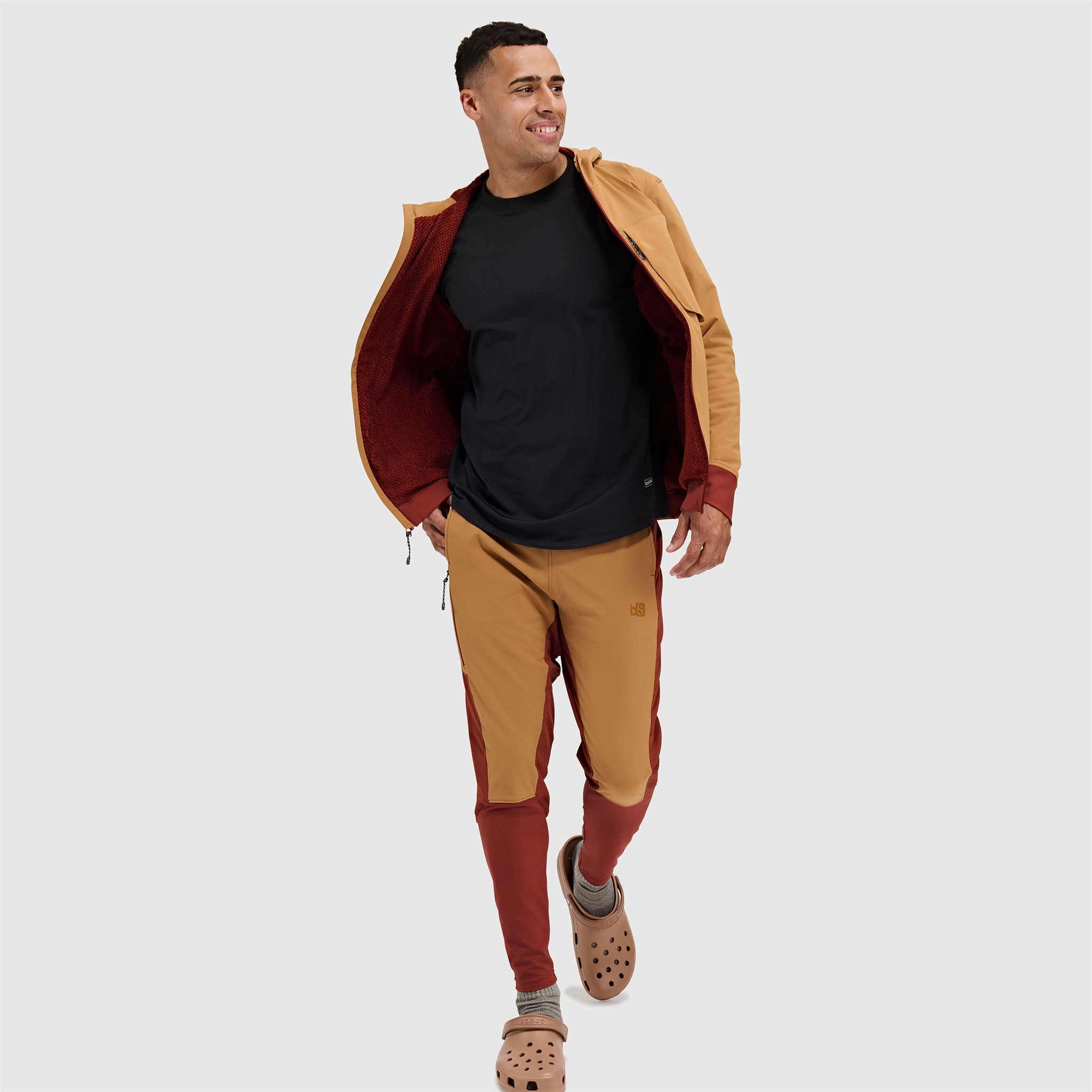 BlackStrap Mens Tribrid full zip Jacket #color_fossil