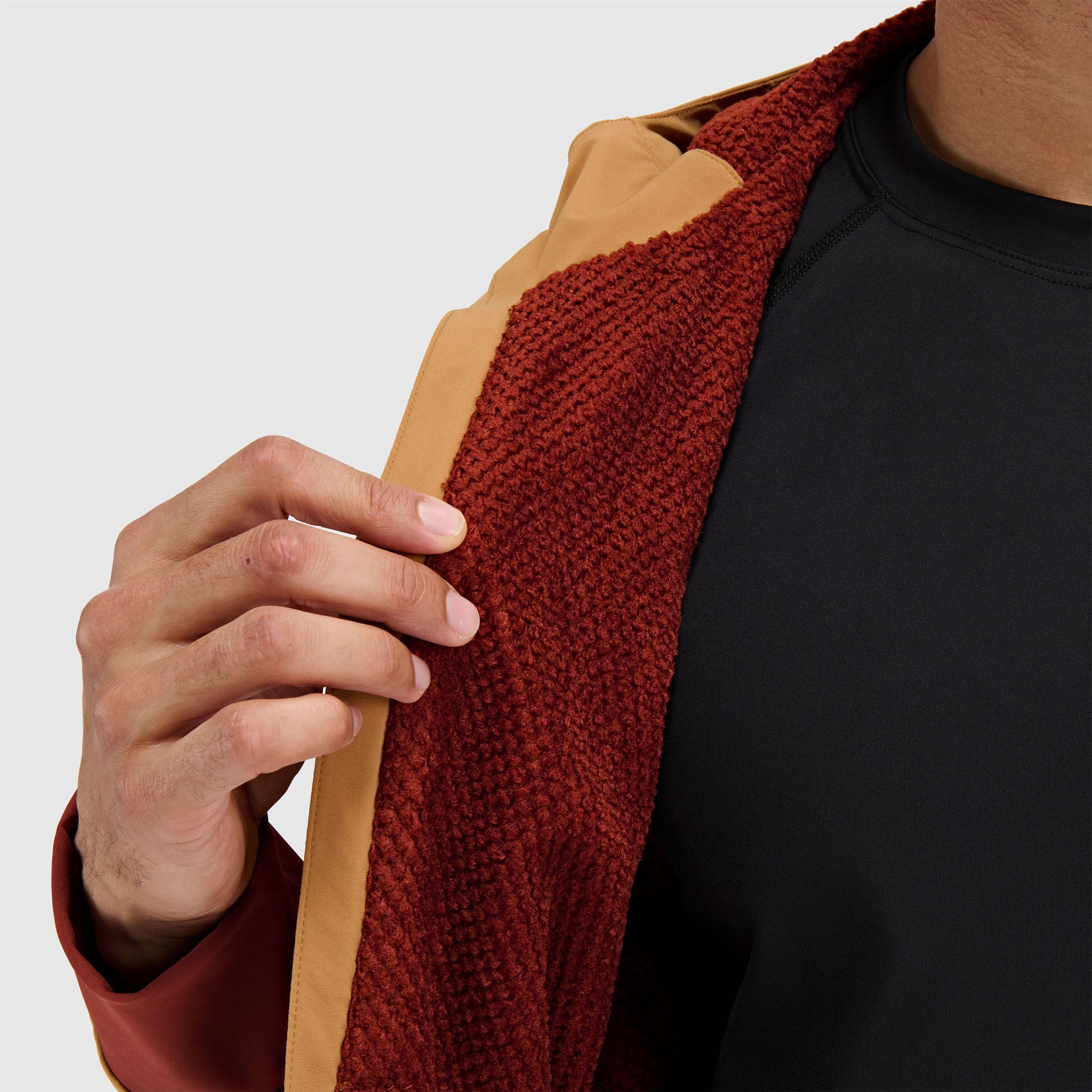 BlackStrap Mens Tribrid full zip Jacket #color_fossil