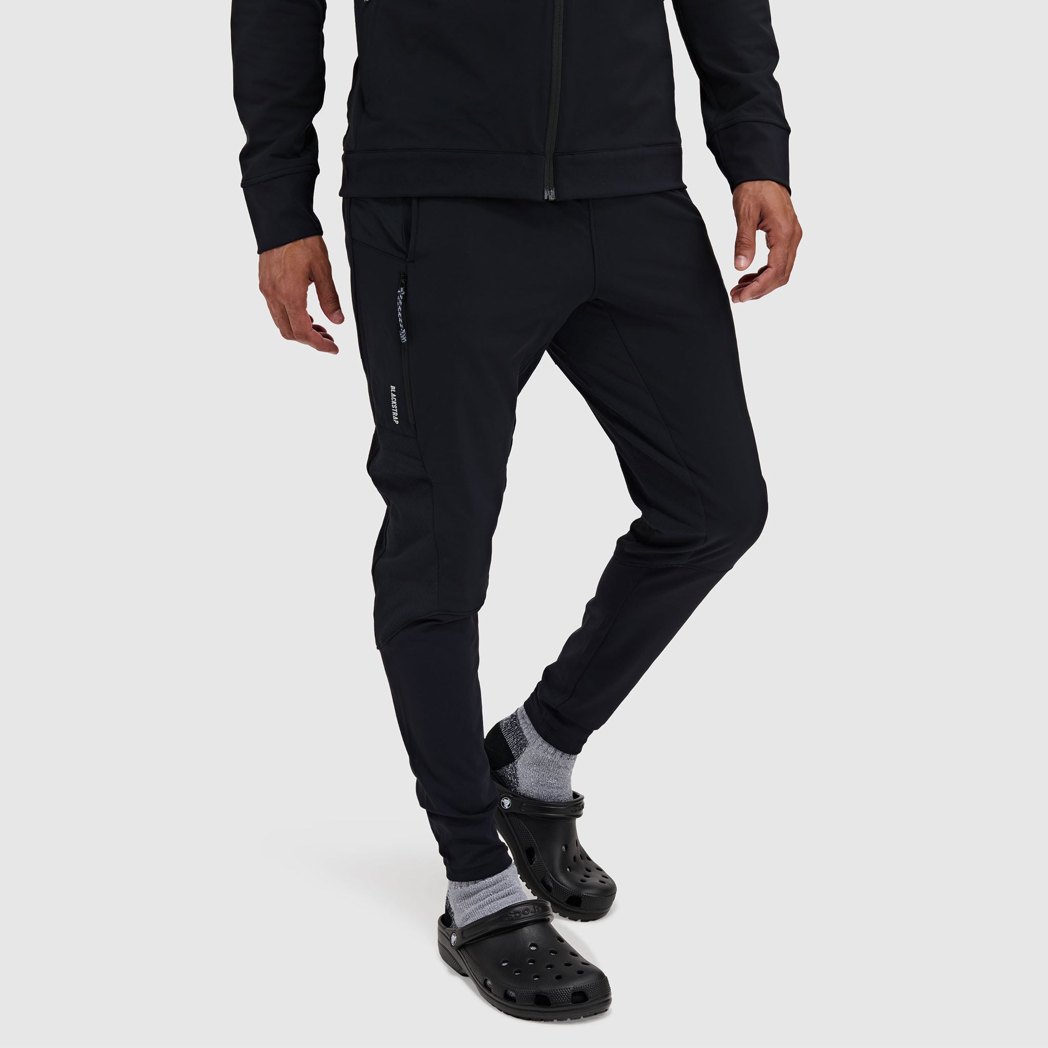 BlackStrap Mens Tribrid Grid Fleece Pant #color_black