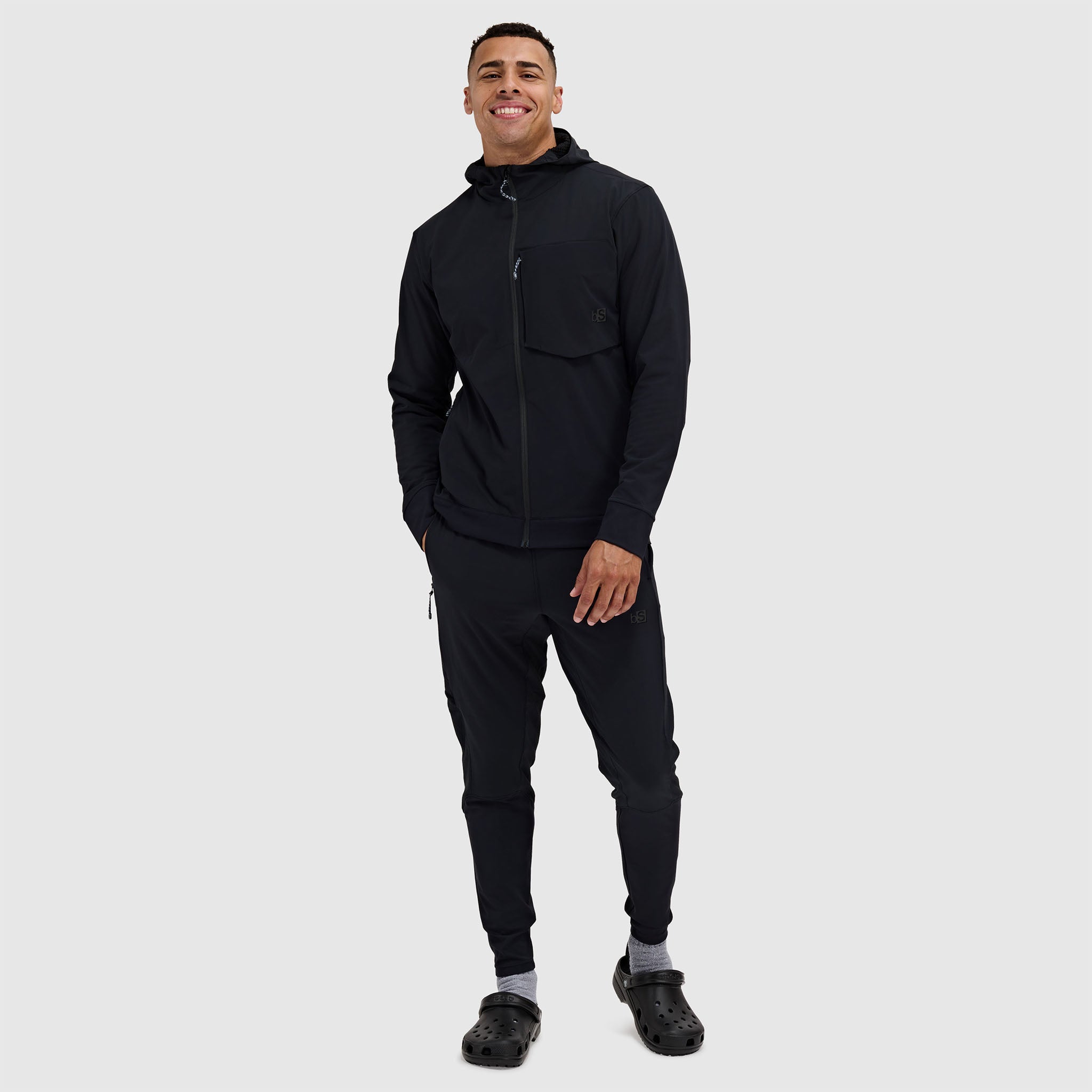 BlackStrap Mens Tribrid Grid Fleece Pant #color_black