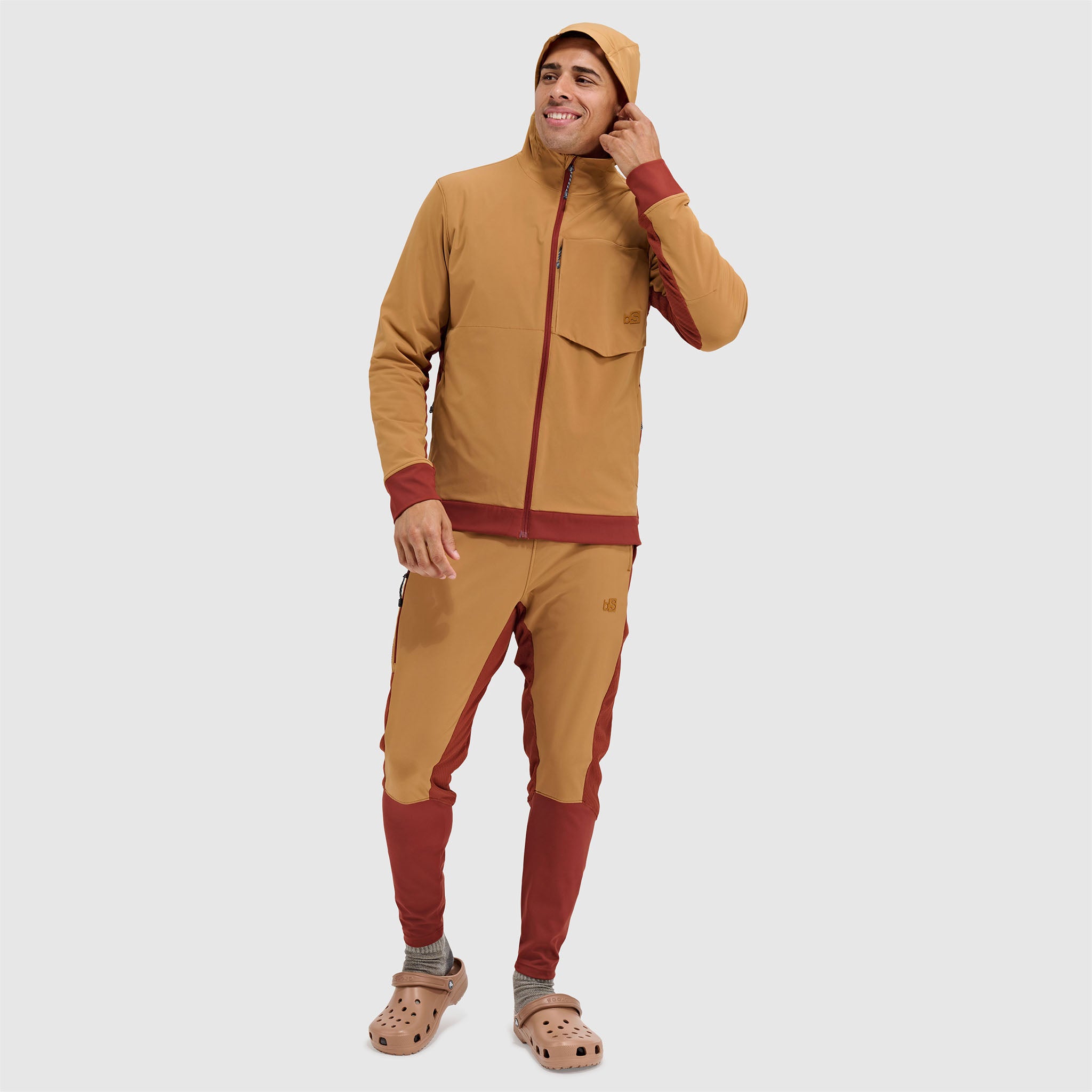 BlackStrap Mens Tribrid Grid Fleece Pant #color_fossil