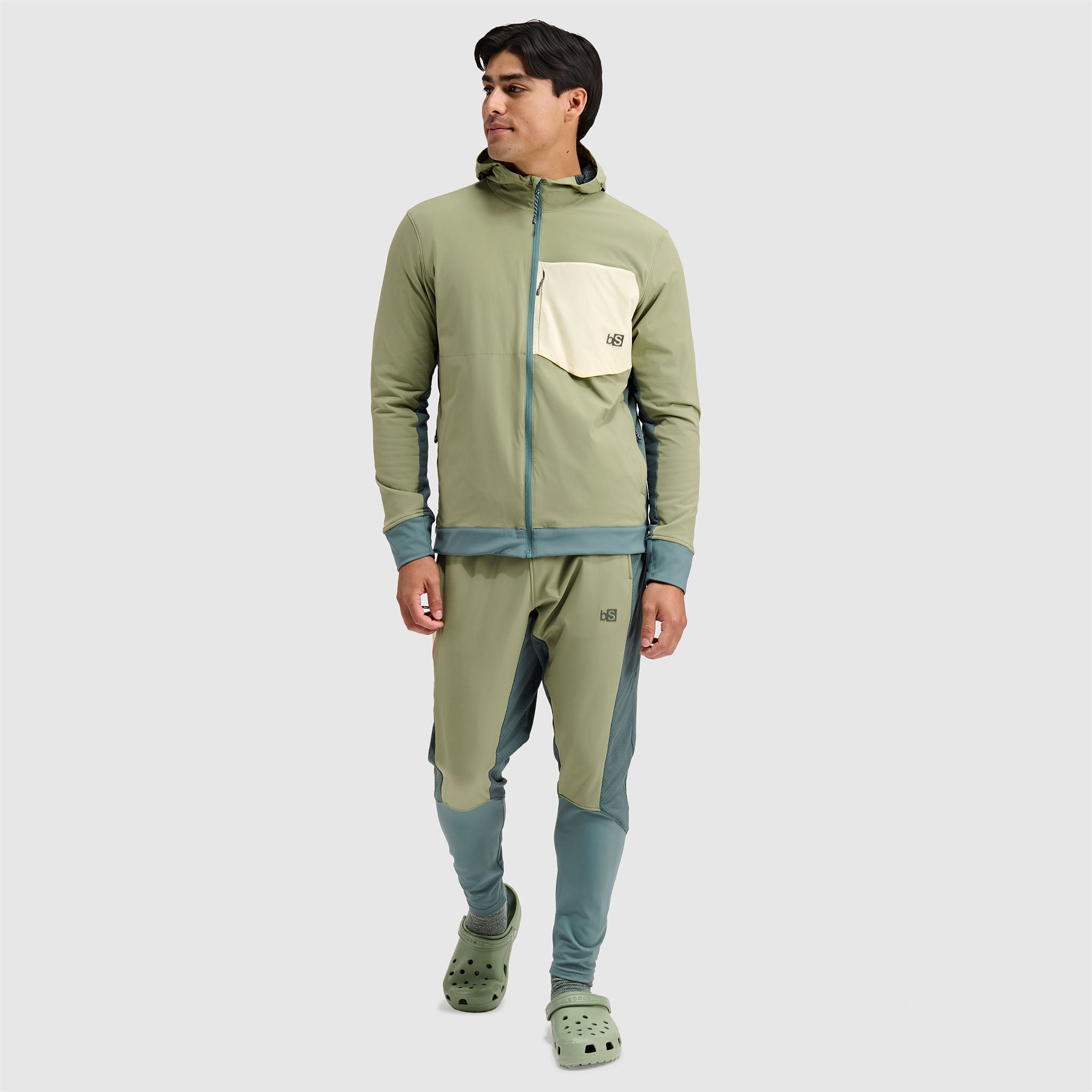 BlackStrap Mens Tribrid Grid Fleece Pant #color_sagebrush