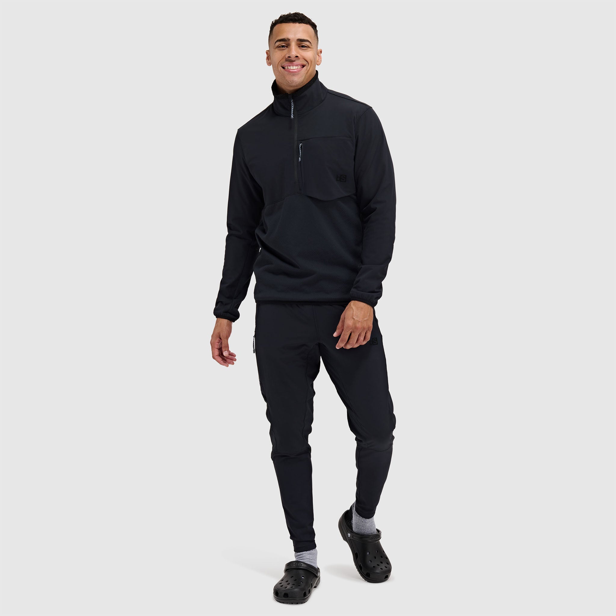BlackStrap mens Tribrid Half Zip Jacket #color_black